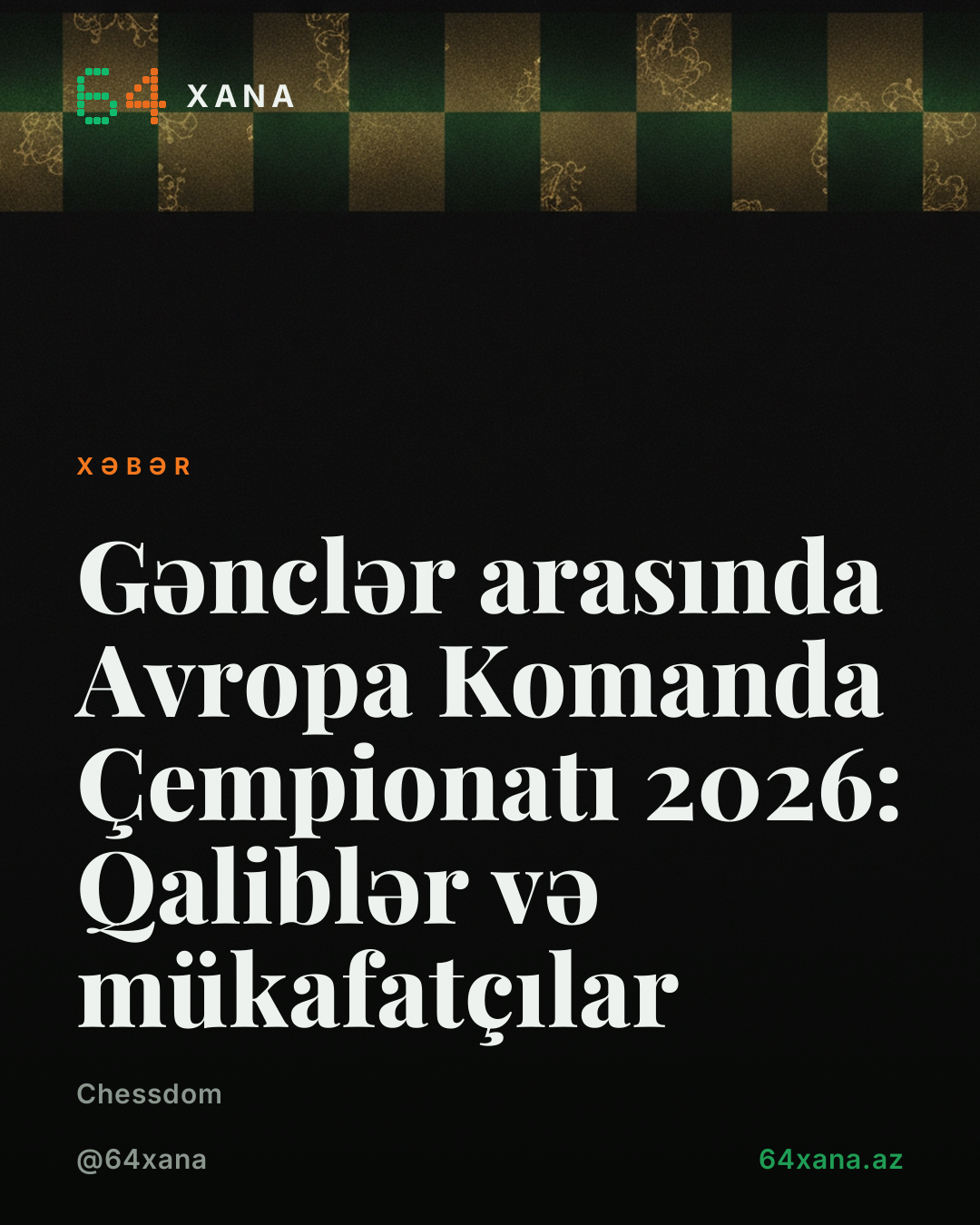 Gənclər arasında Avropa Komanda Çempionatı 2026: Qaliblər və mükafatçılar