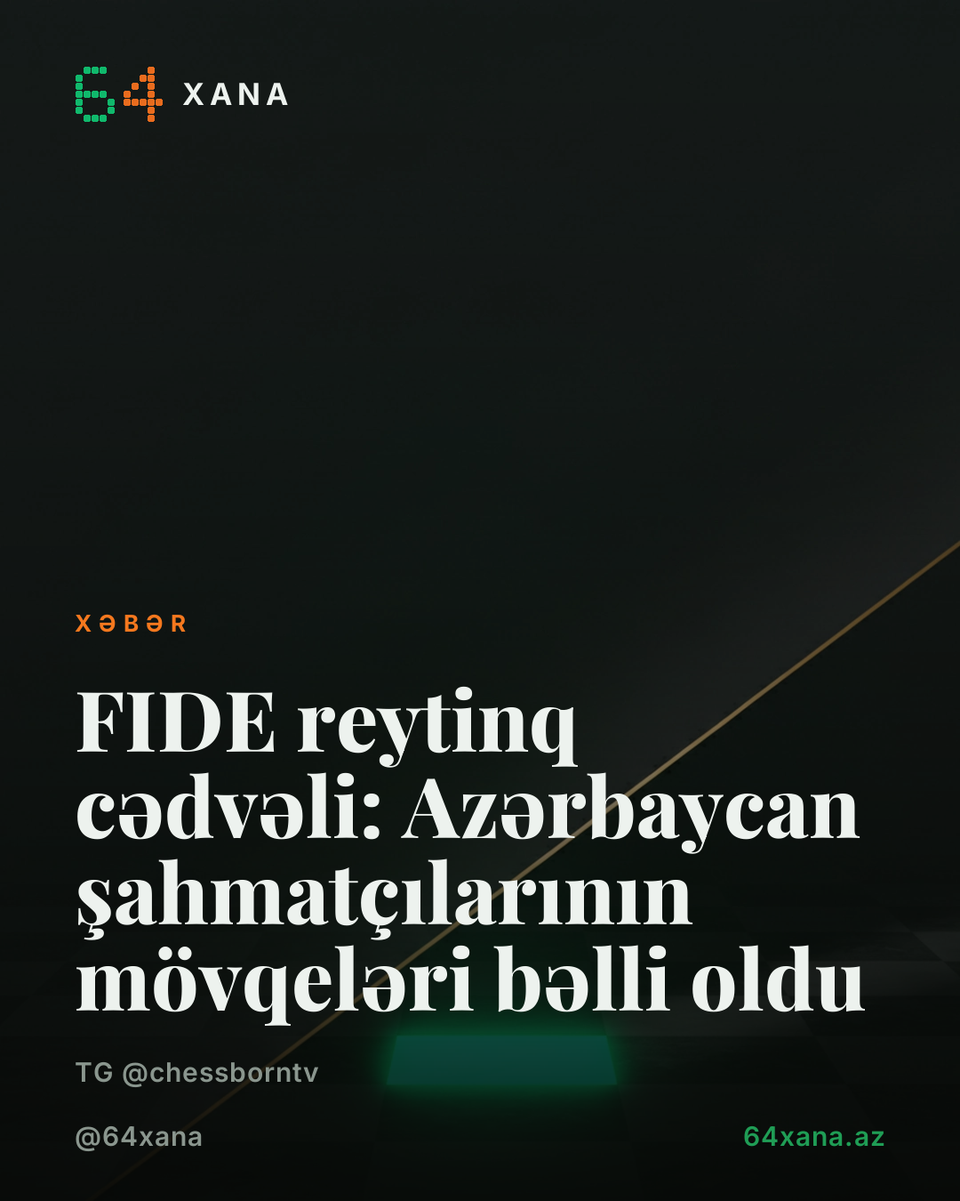 FIDE reytinq cədvəli: Azərbaycan şahmatçılarının mövqeləri bəlli oldu