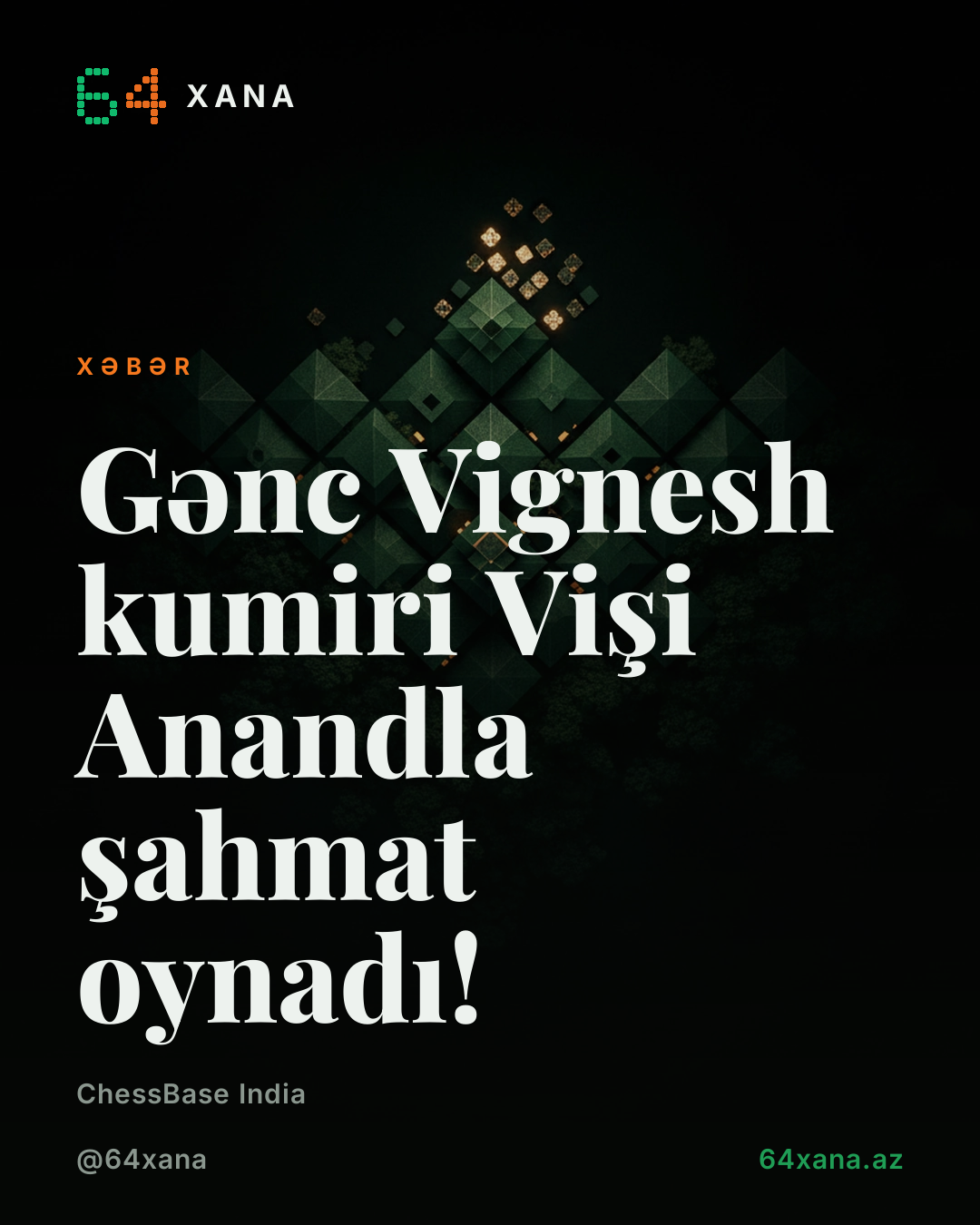 Gənc Vignesh kumiri Vişi Anandla şahmat oynadı!