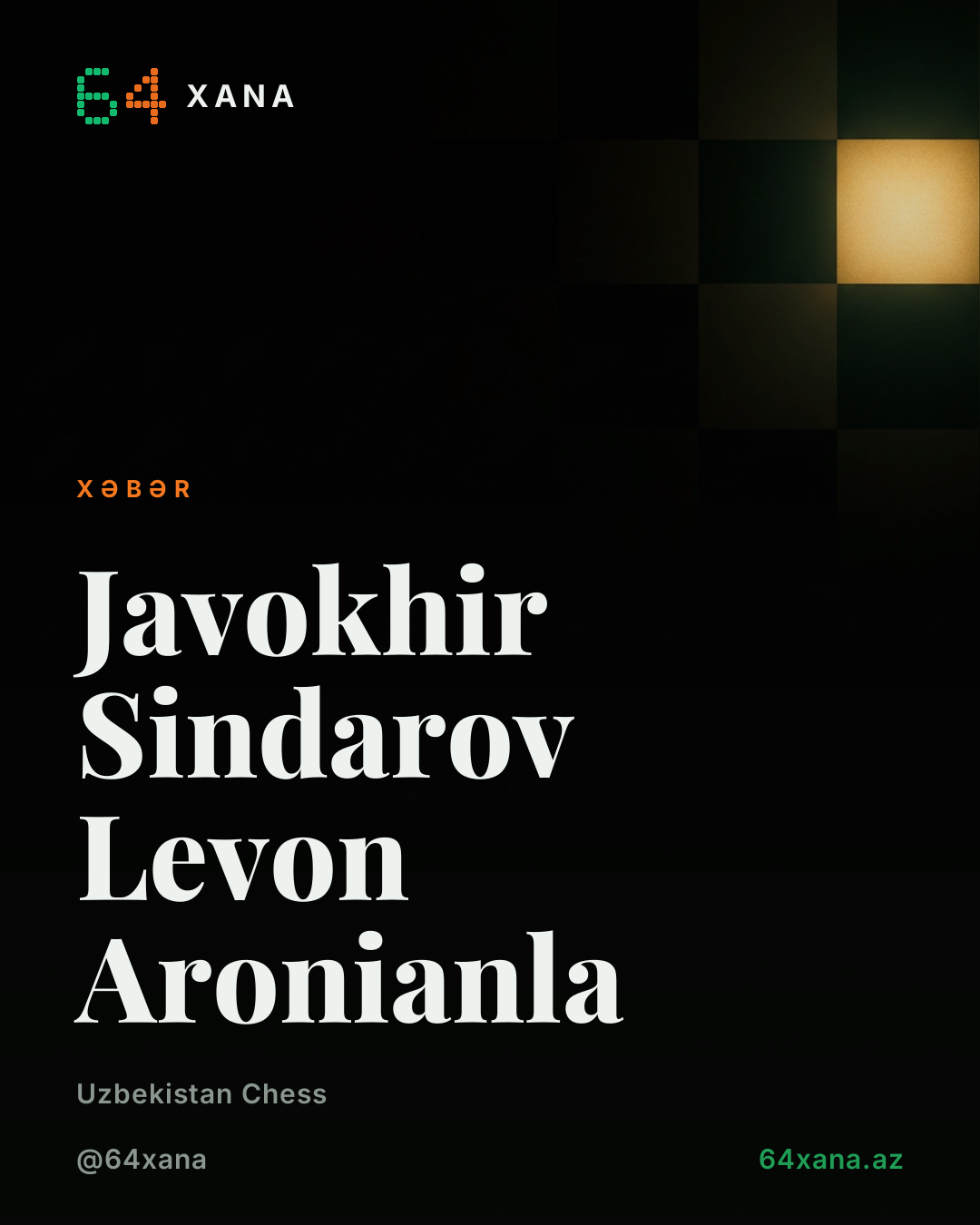 Javokhir Sindarov Levon Aronianla