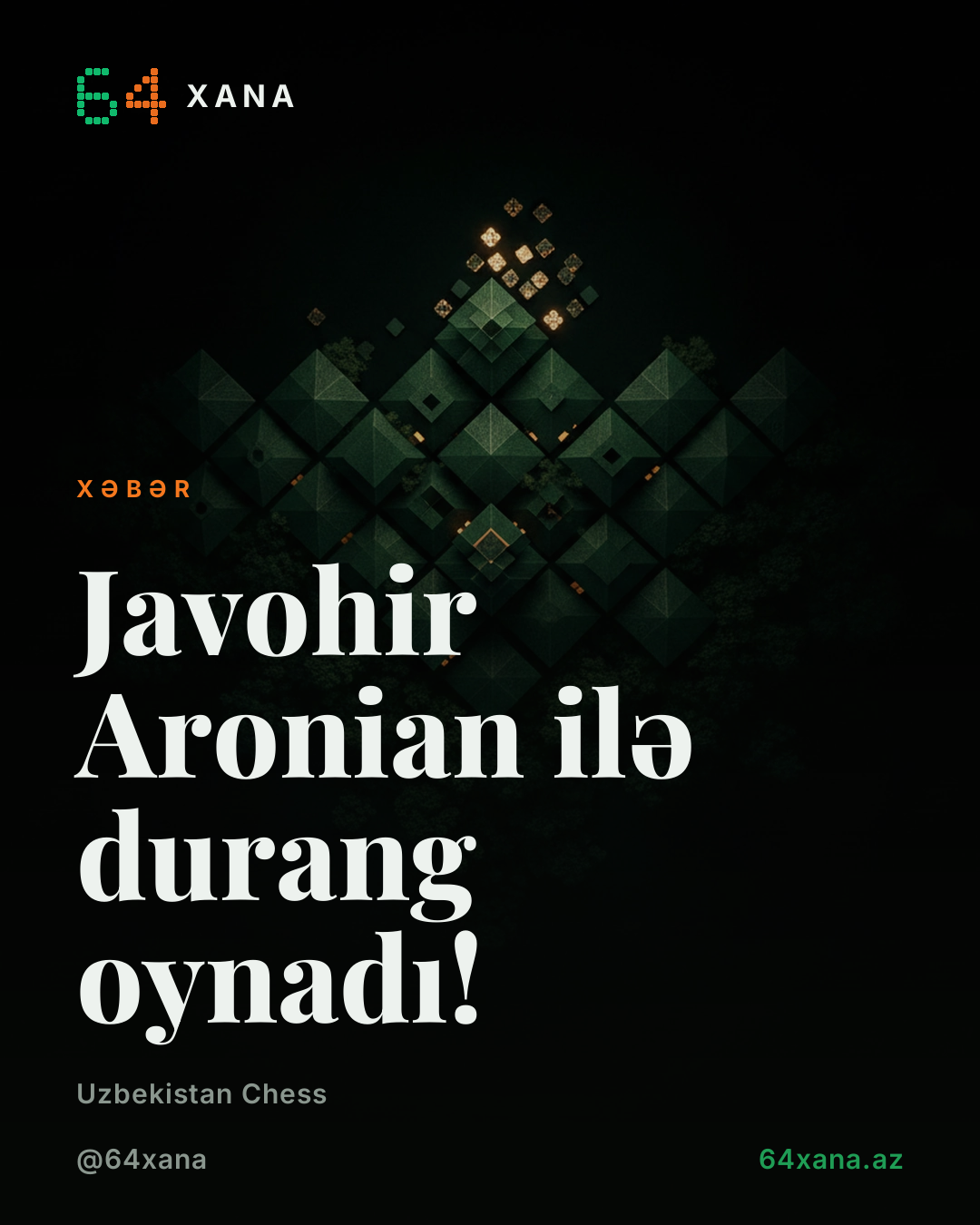 Javohir Aronian ilə durang oynadı!
