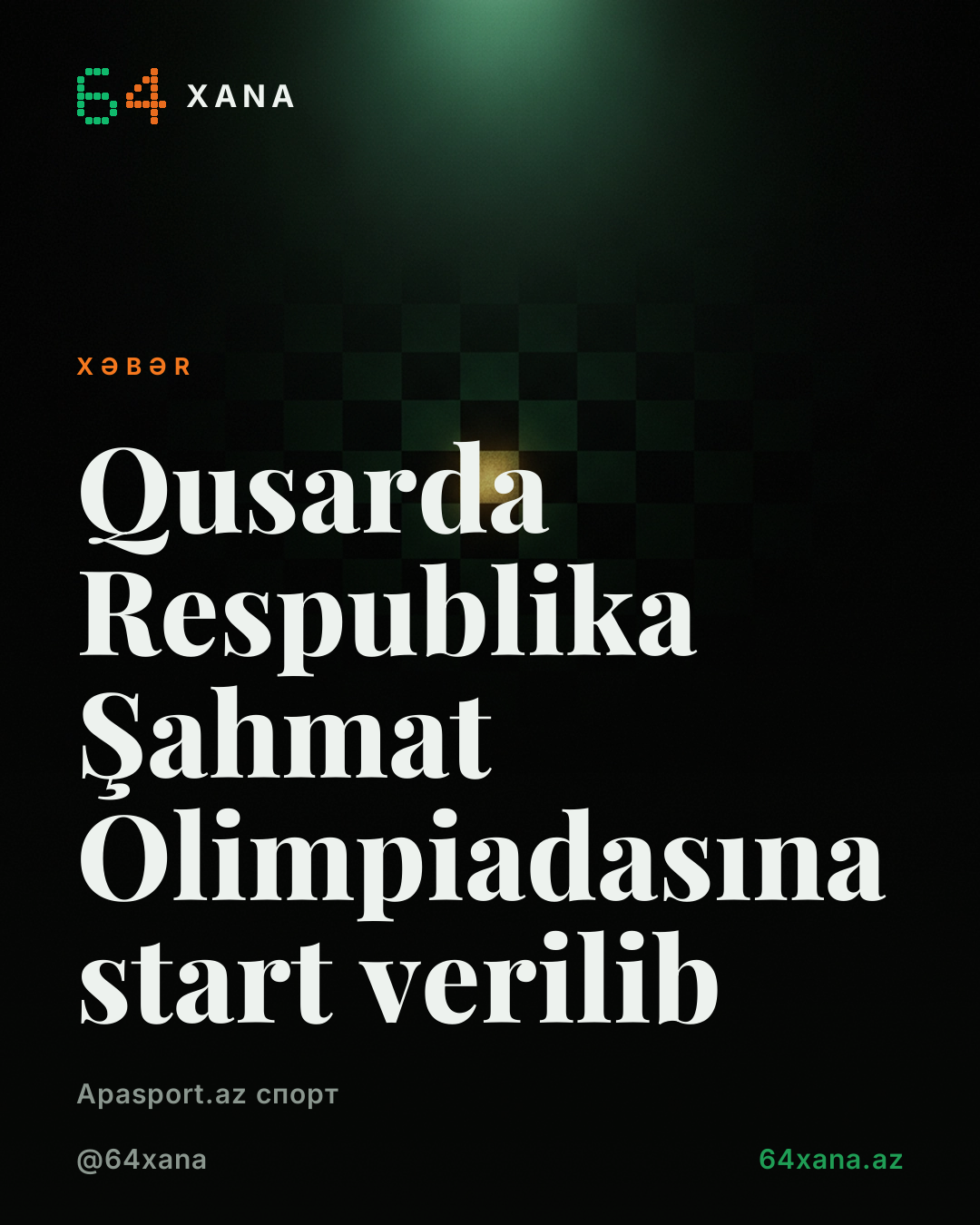 Qusarda Respublika Şahmat Olimpiadasına start verilib