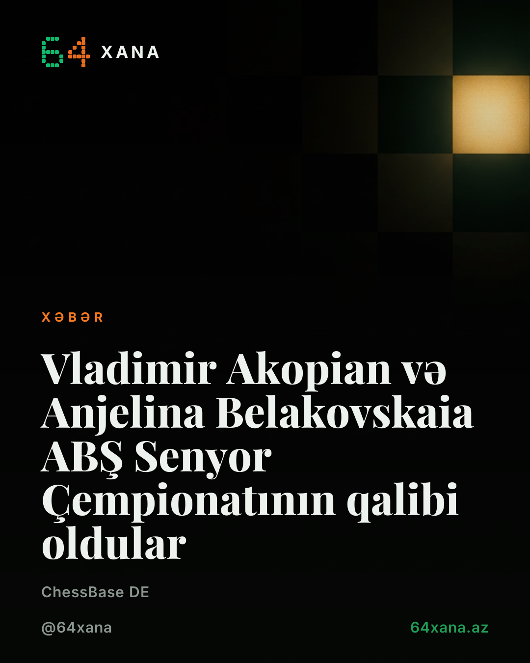 Vladimir Akopian və Anjelina Belakovskaia ABŞ Senyor Çempionatının qalibi oldular