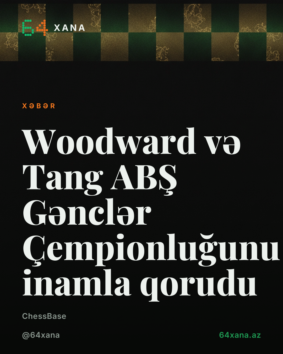 Woodward və Tang ABŞ Gənclər Çempionluğunu inamla qorudu