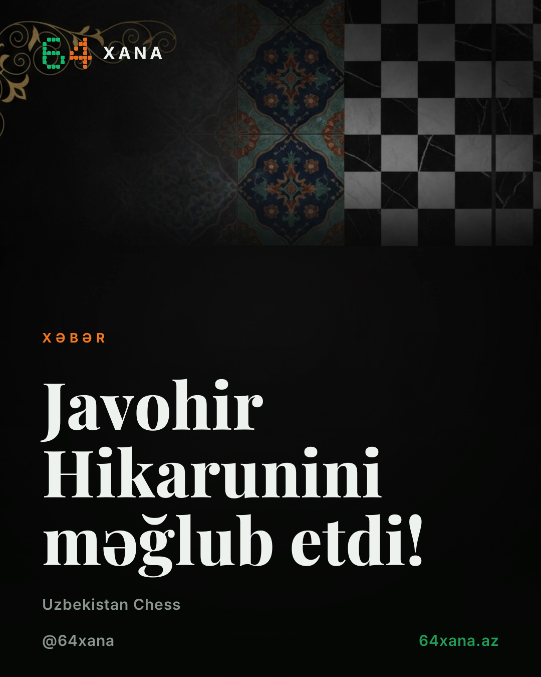Javohir Hikarunini məğlub etdi!