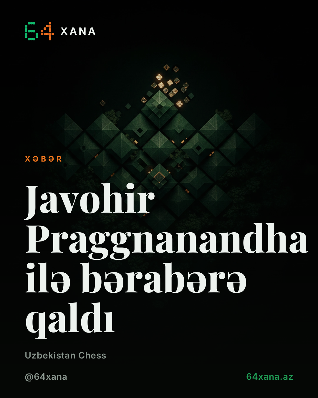 Javohir Praggnanandha ilə bərabərə qaldı