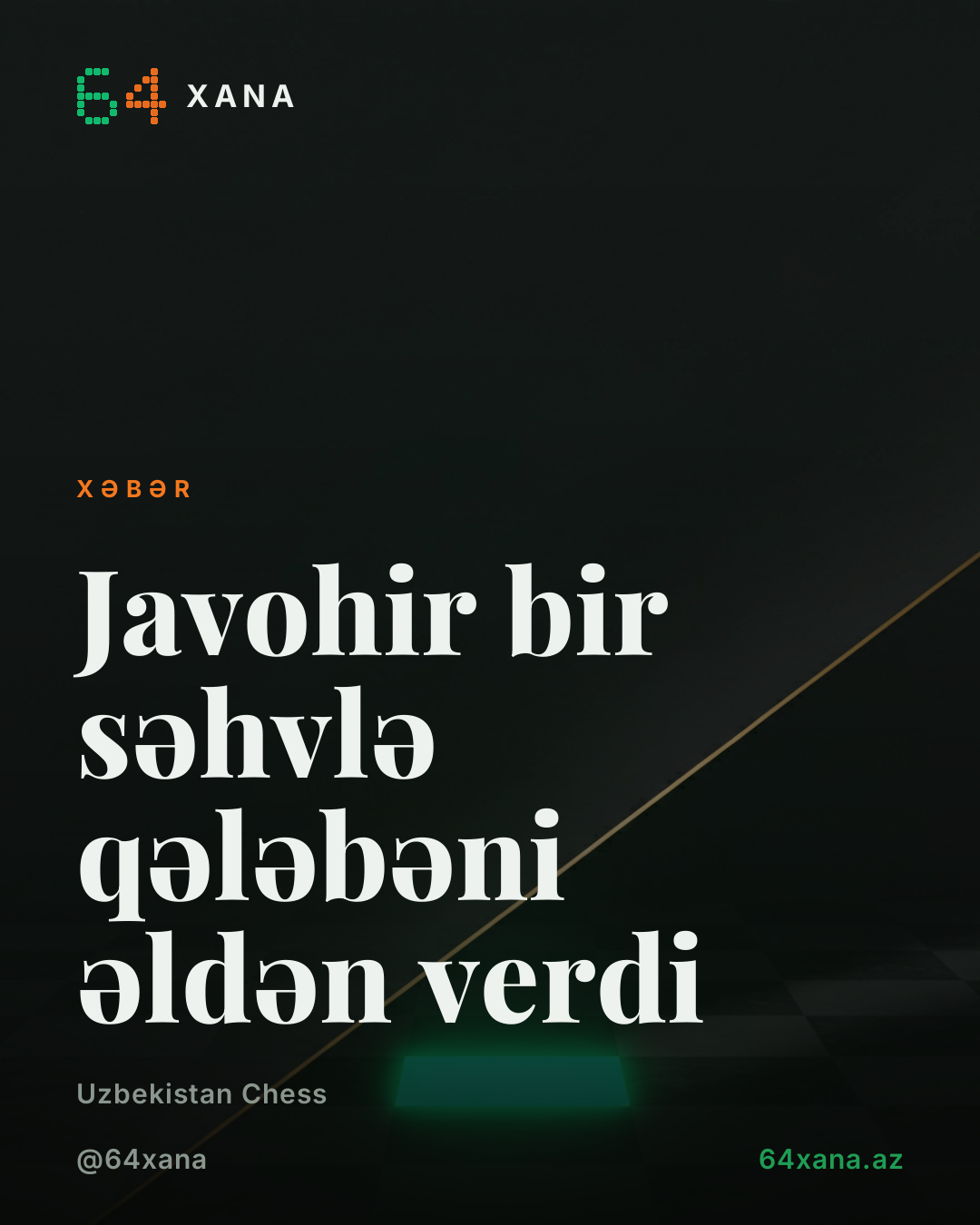 Javohir bir səhvlə qələbəni əldən verdi
