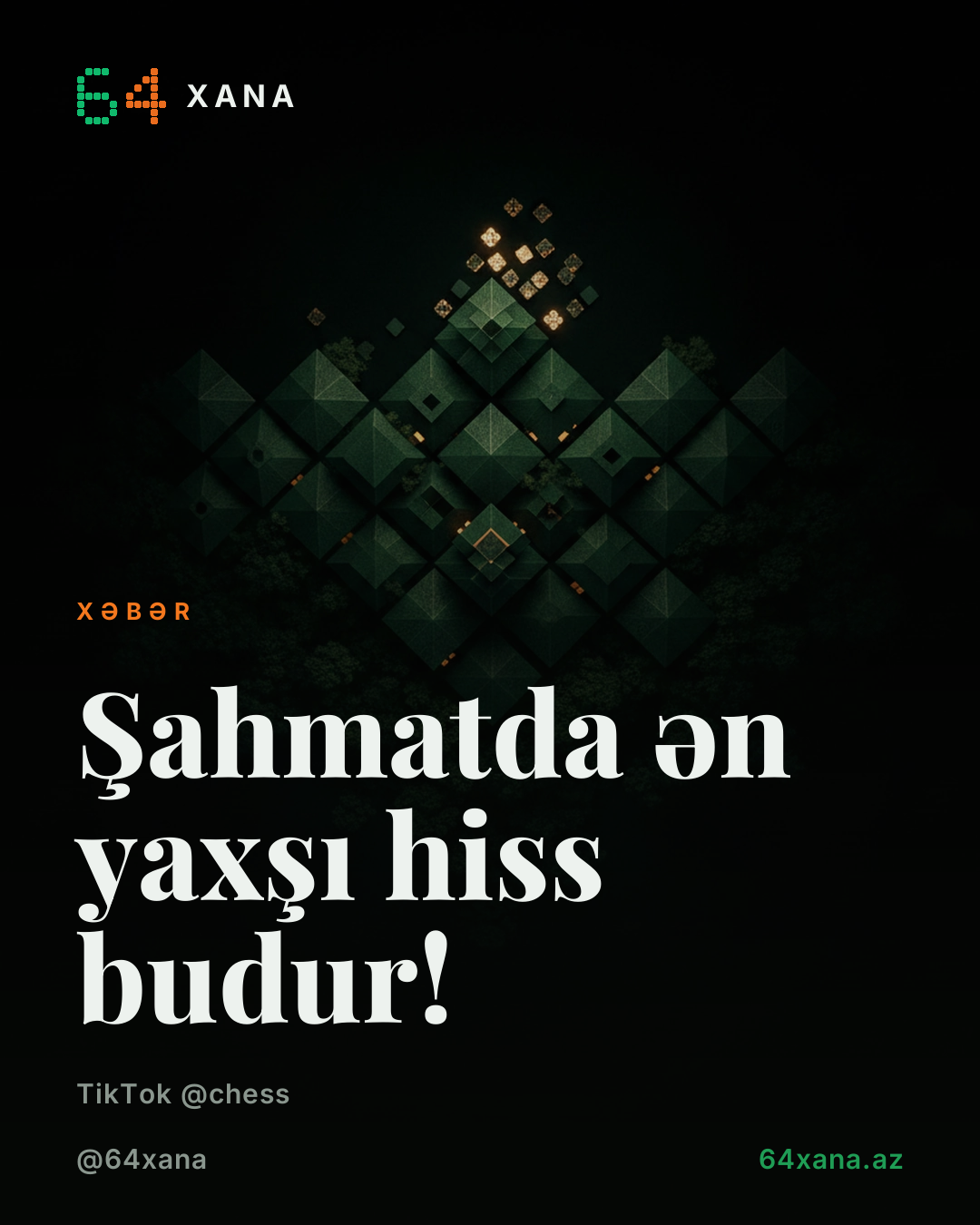 Şahmatda ən yaxşı hiss budur!