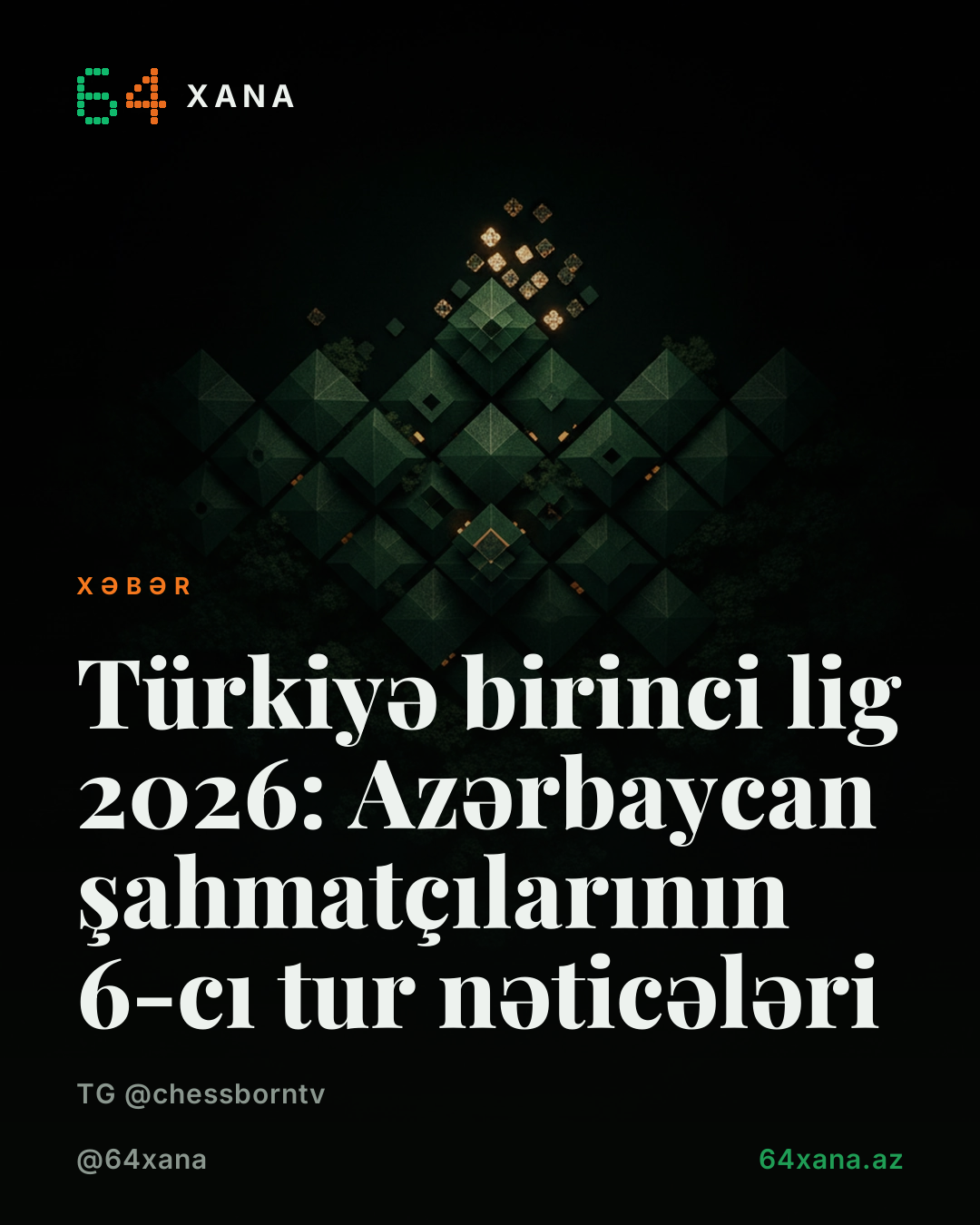 Türkiyə birinci lig 2026: Azərbaycan şahmatçılarının 6-cı tur nəticələri