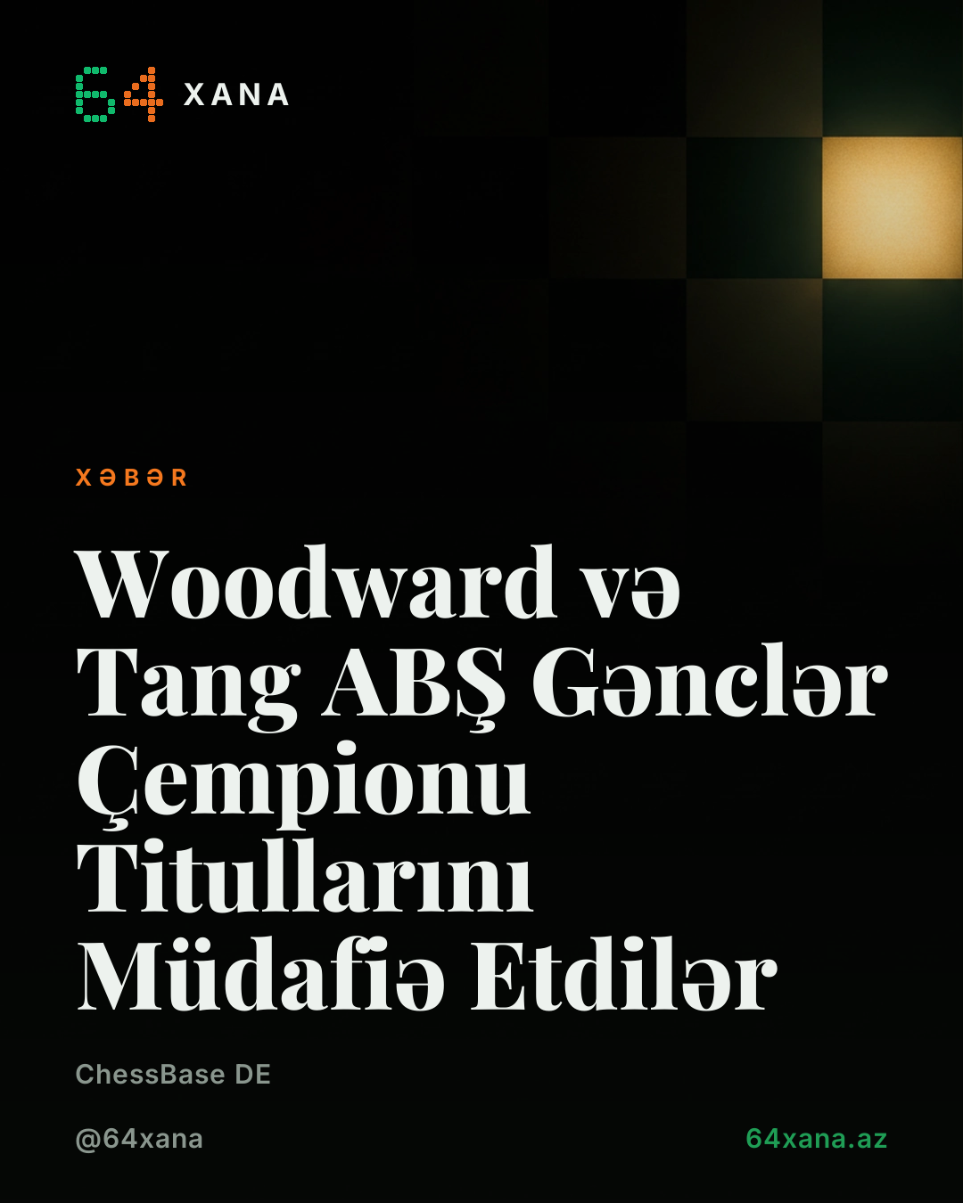 Woodward və Tang ABŞ Gənclər Çempionu Titullarını Müdafiə Etdilər