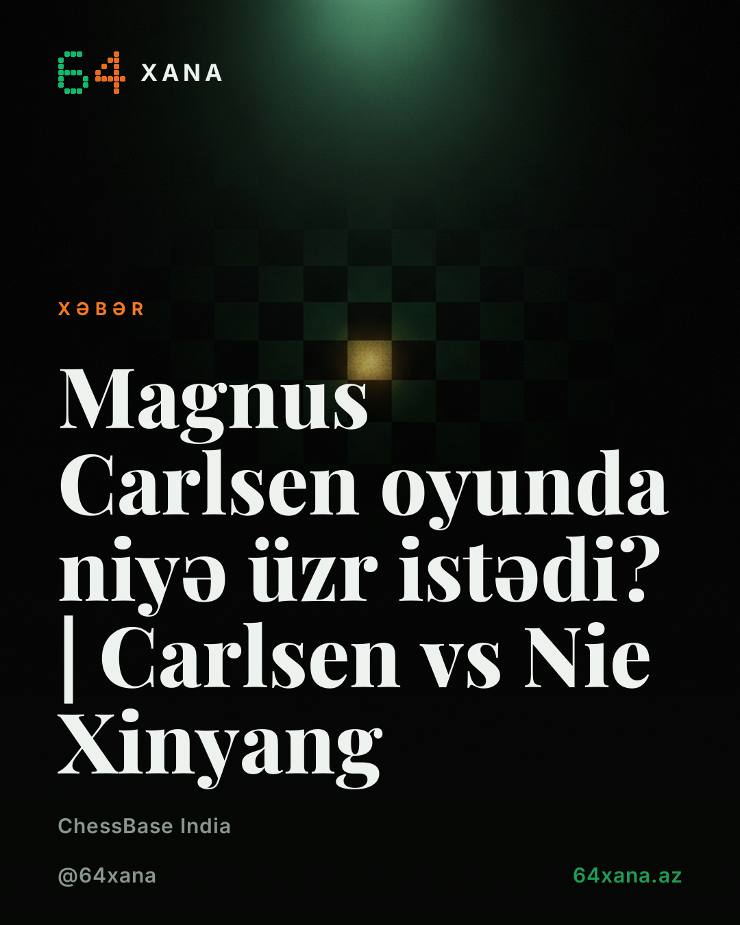 Magnus Carlsen oyunda niyə üzr istədi? | Carlsen vs Nie Xinyang