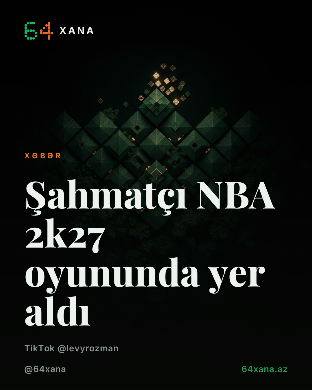 Şahmatçı NBA 2k27 oyununda yer aldı