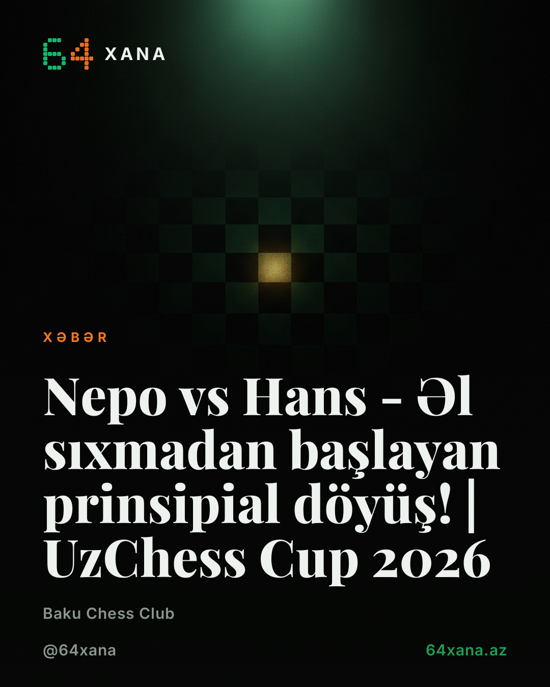 Nepo vs Hans - Əl sıxmadan başlayan prinsipial döyüş! | UzChess Cup 2026