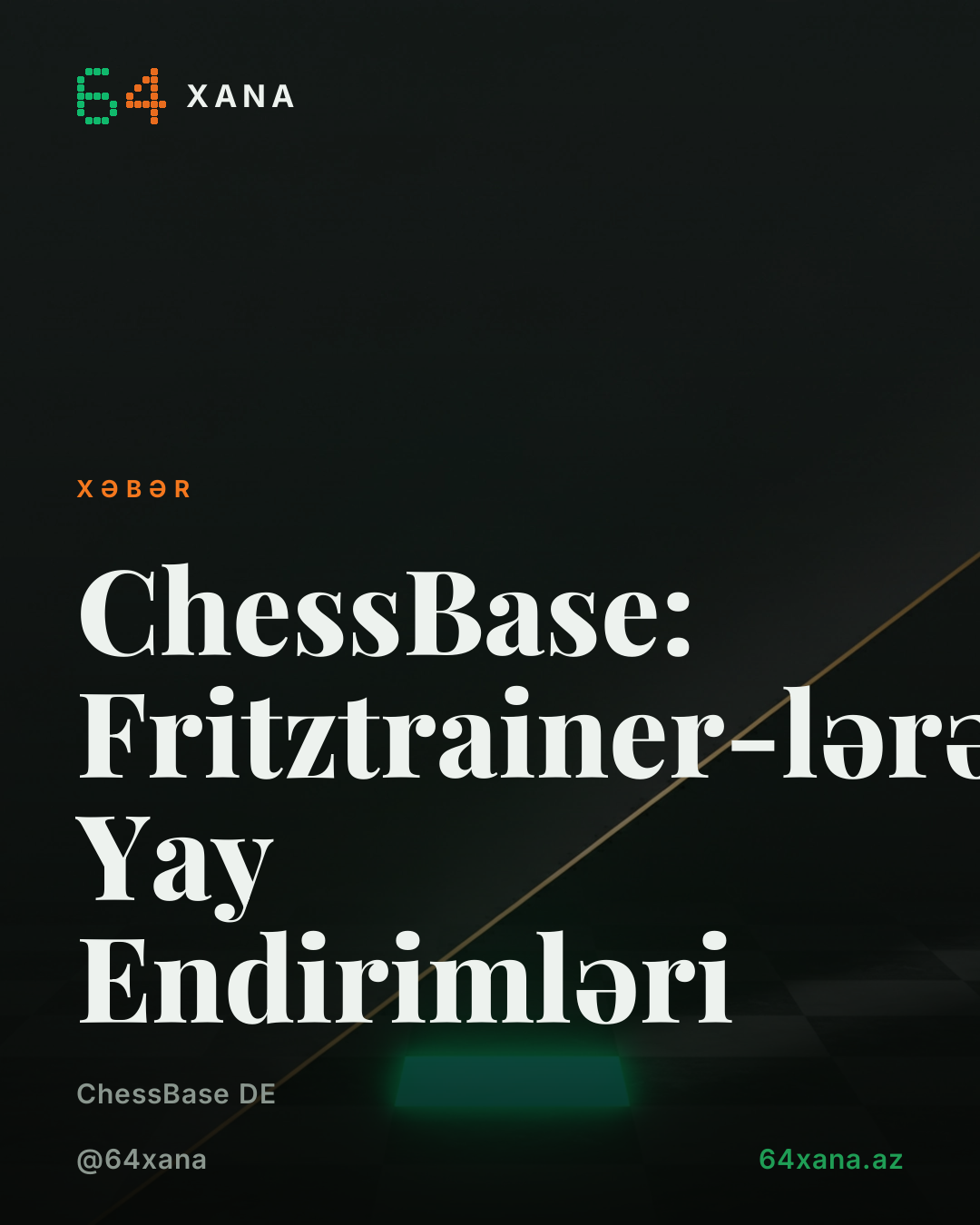 ChessBase: Fritztrainer-lərə Yay Endirimləri