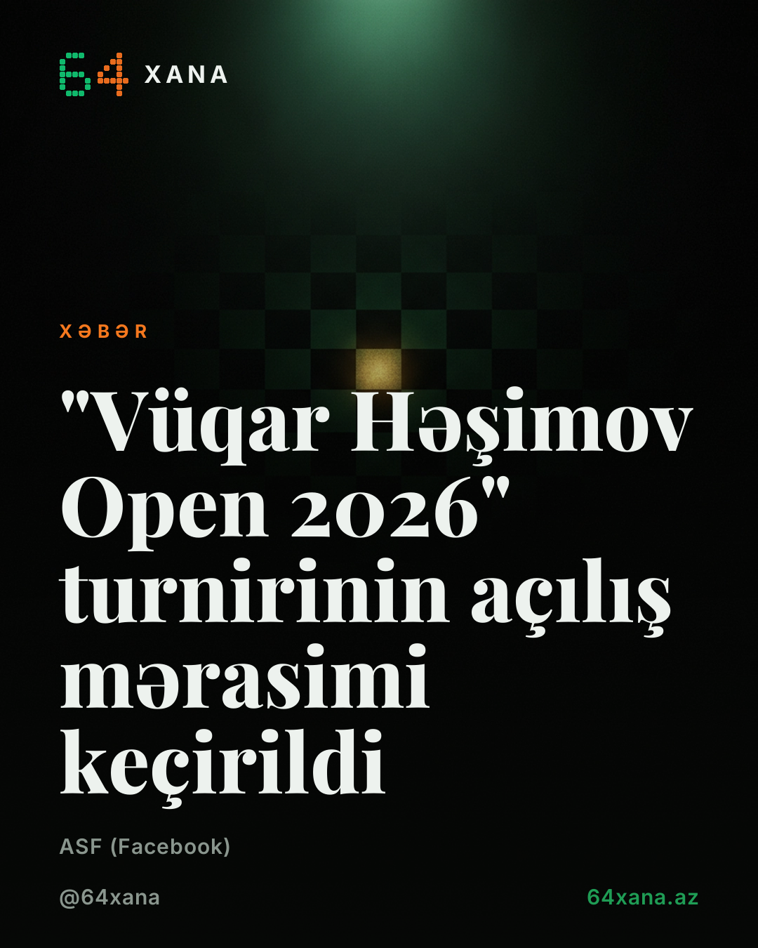 "Vüqar Həşimov Open 2026" turnirinin açılış mərasimi keçirildi