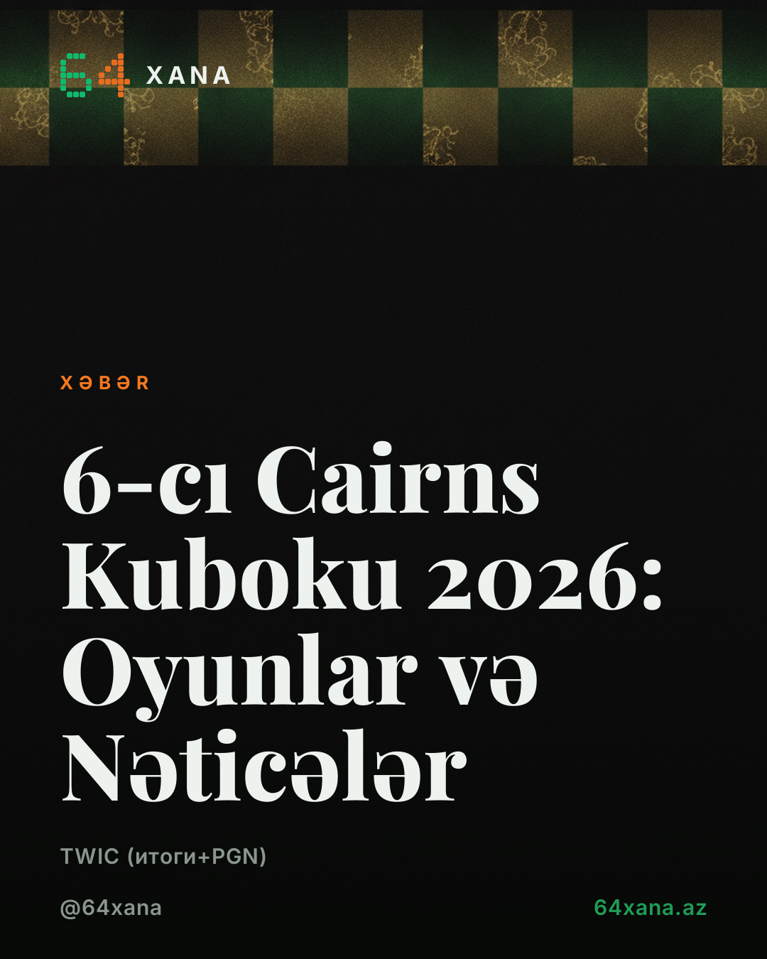 6-cı Cairns Kuboku 2026: Oyunlar və Nəticələr