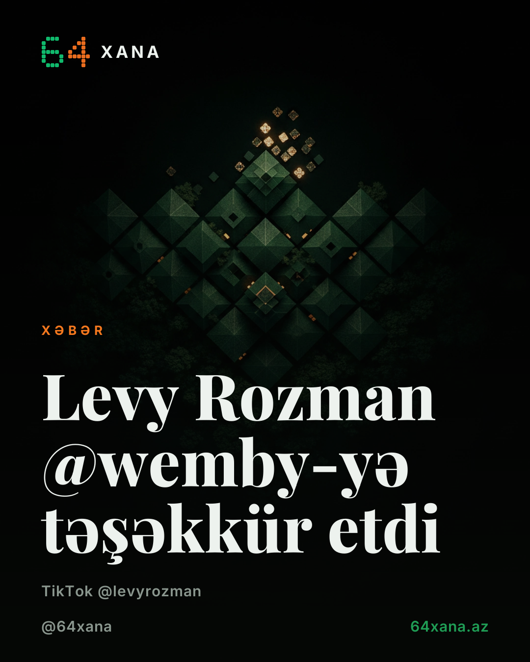Levy Rozman @wemby-yə təşəkkür etdi
