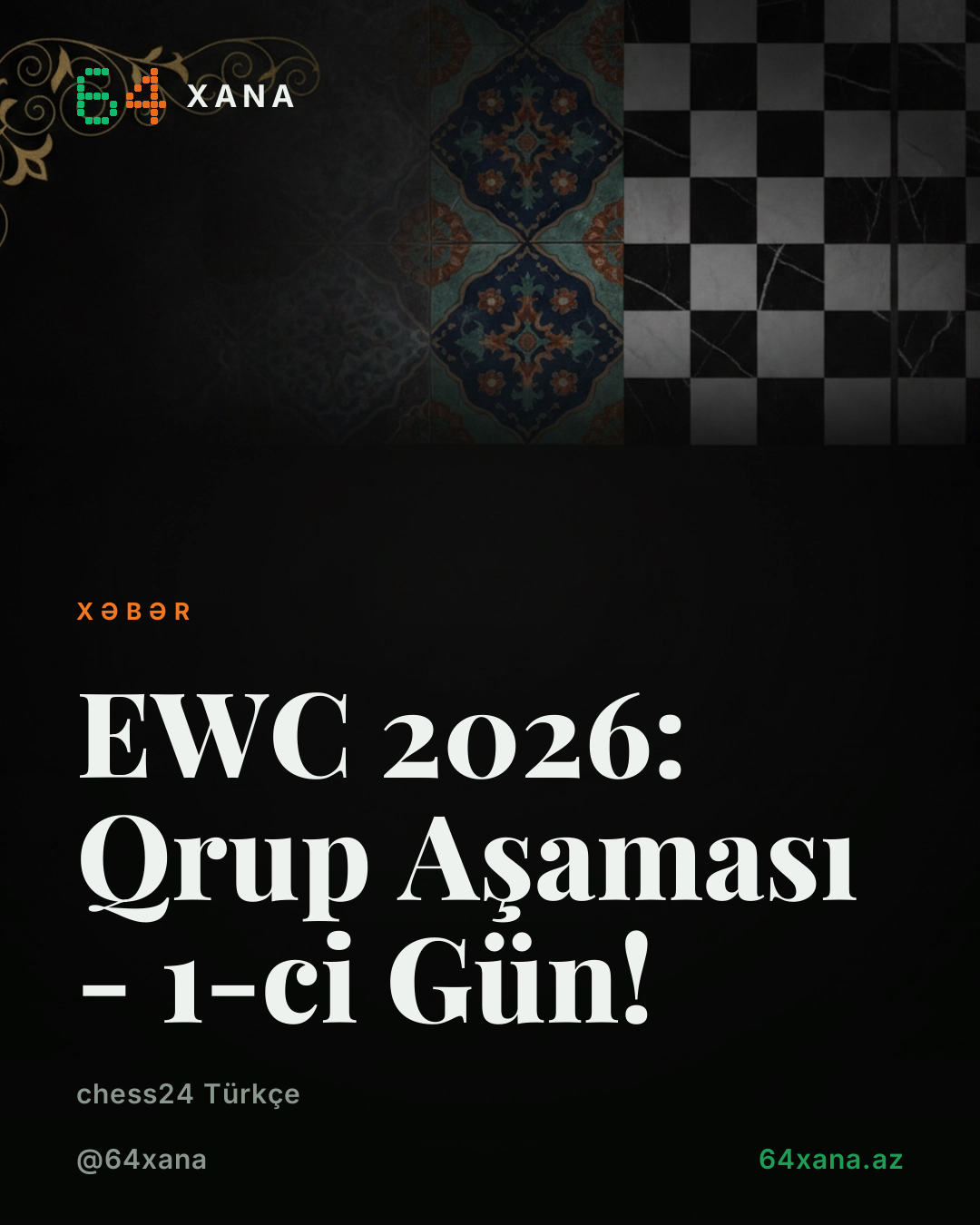 EWC 2026: Qrup Aşaması - 1-ci Gün!