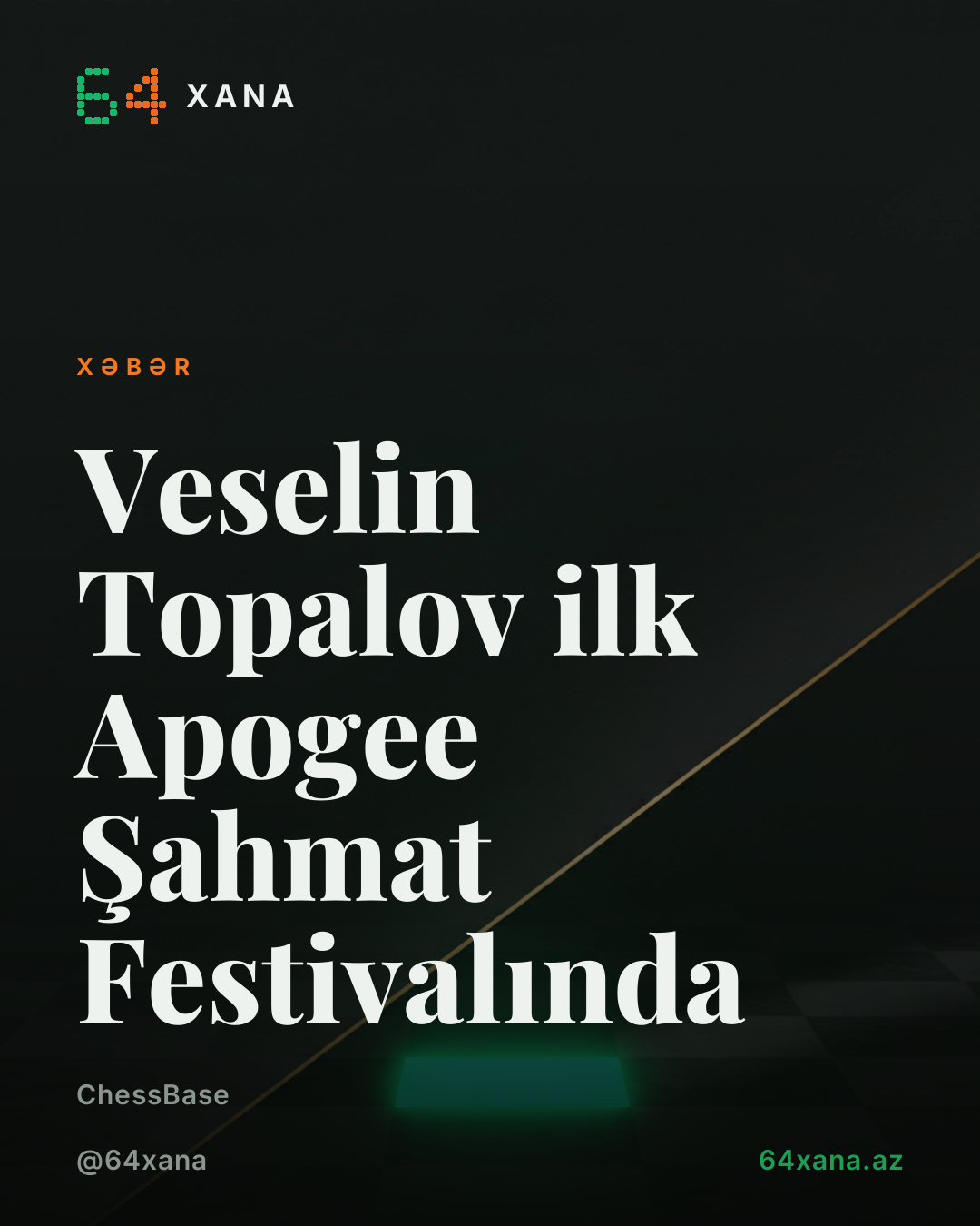 Veselin Topalov ilk Apogee Şahmat Festivalında