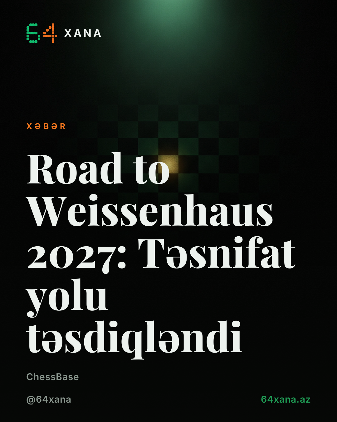 Road to Weissenhaus 2027: Təsnifat yolu təsdiqləndi