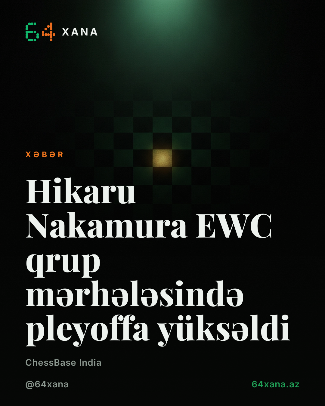 Hikaru Nakamura EWC qrup mərhələsində pleyoffa yüksəldi