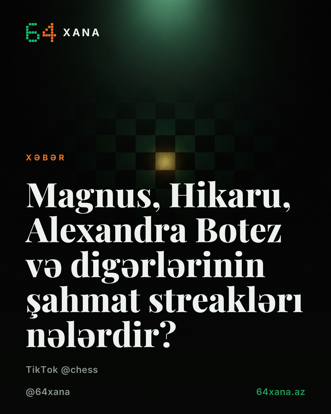 Magnus, Hikaru, Alexandra Botez və digərlərinin şahmat streaklərı nələrdir?