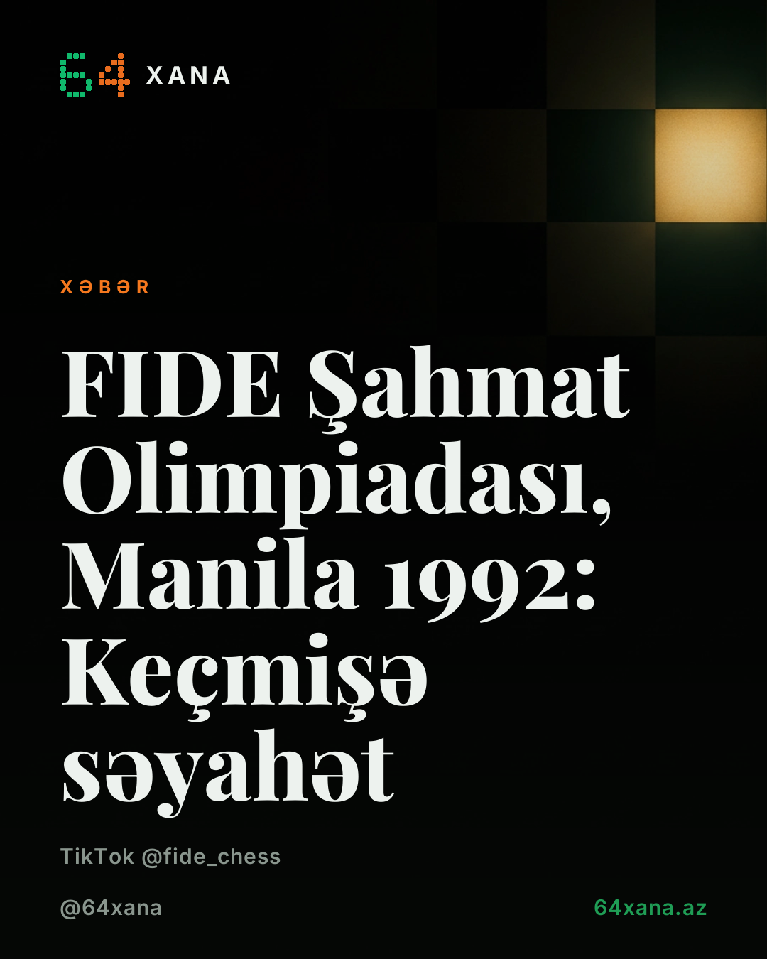 FIDE Şahmat Olimpiadası, Manila 1992: Keçmişə səyahət