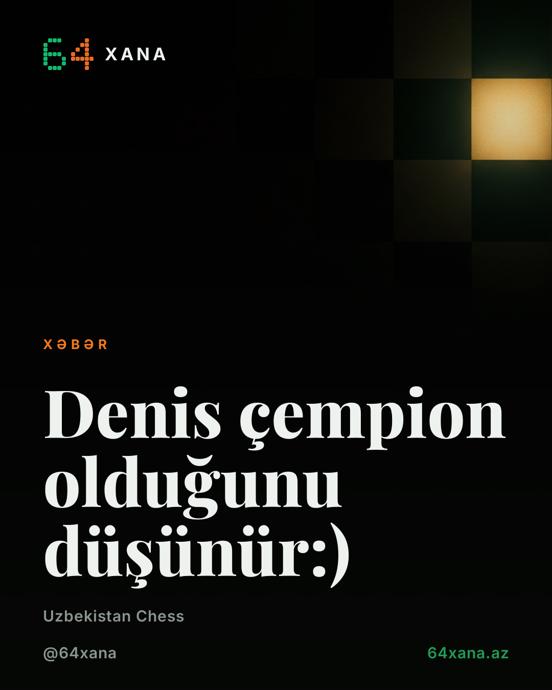 Denis çempion olduğunu düşünür:)