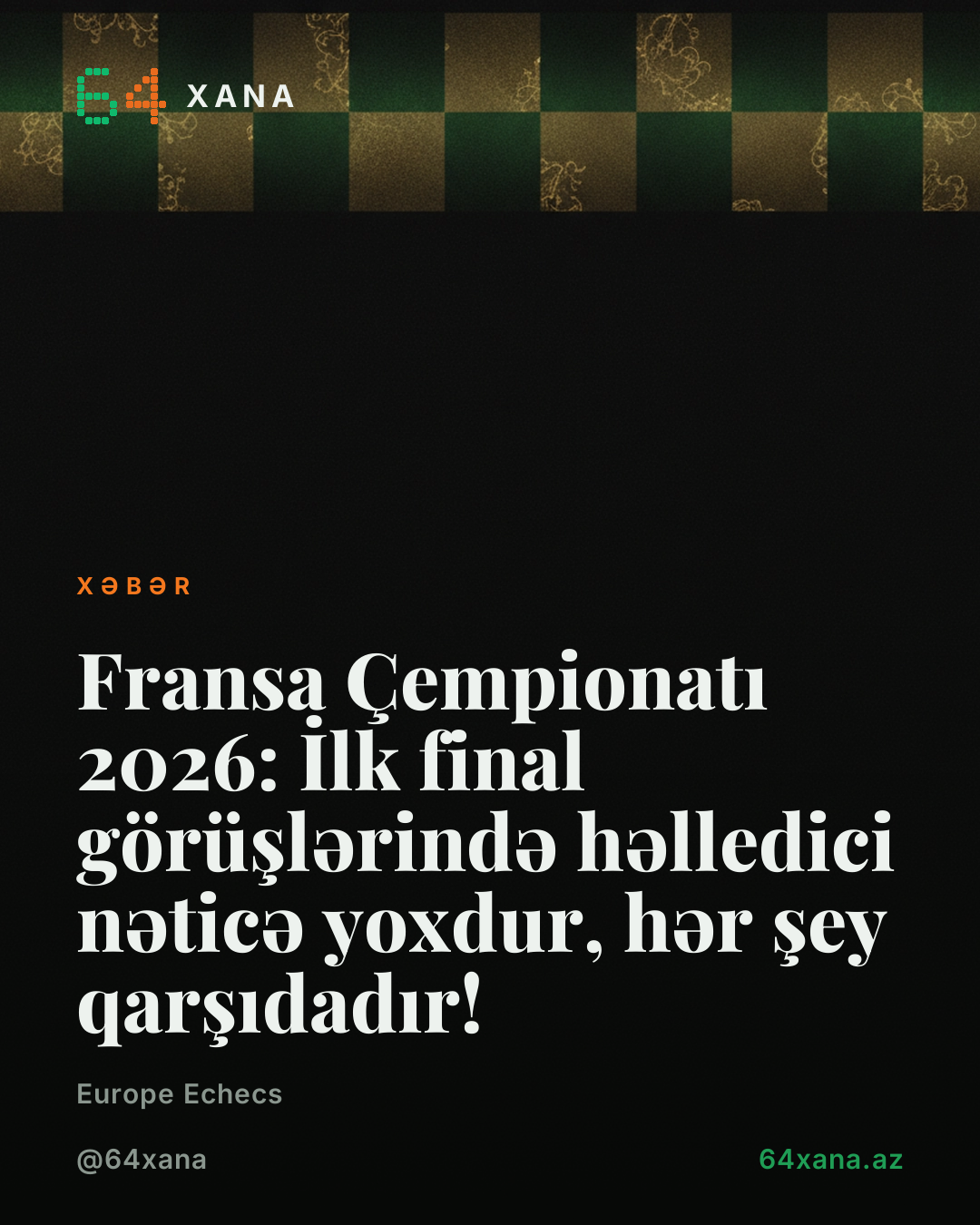 Fransa Çempionatı 2026: İlk final görüşlərində həlledici nəticə yoxdur, hər şey qarşıdadır!