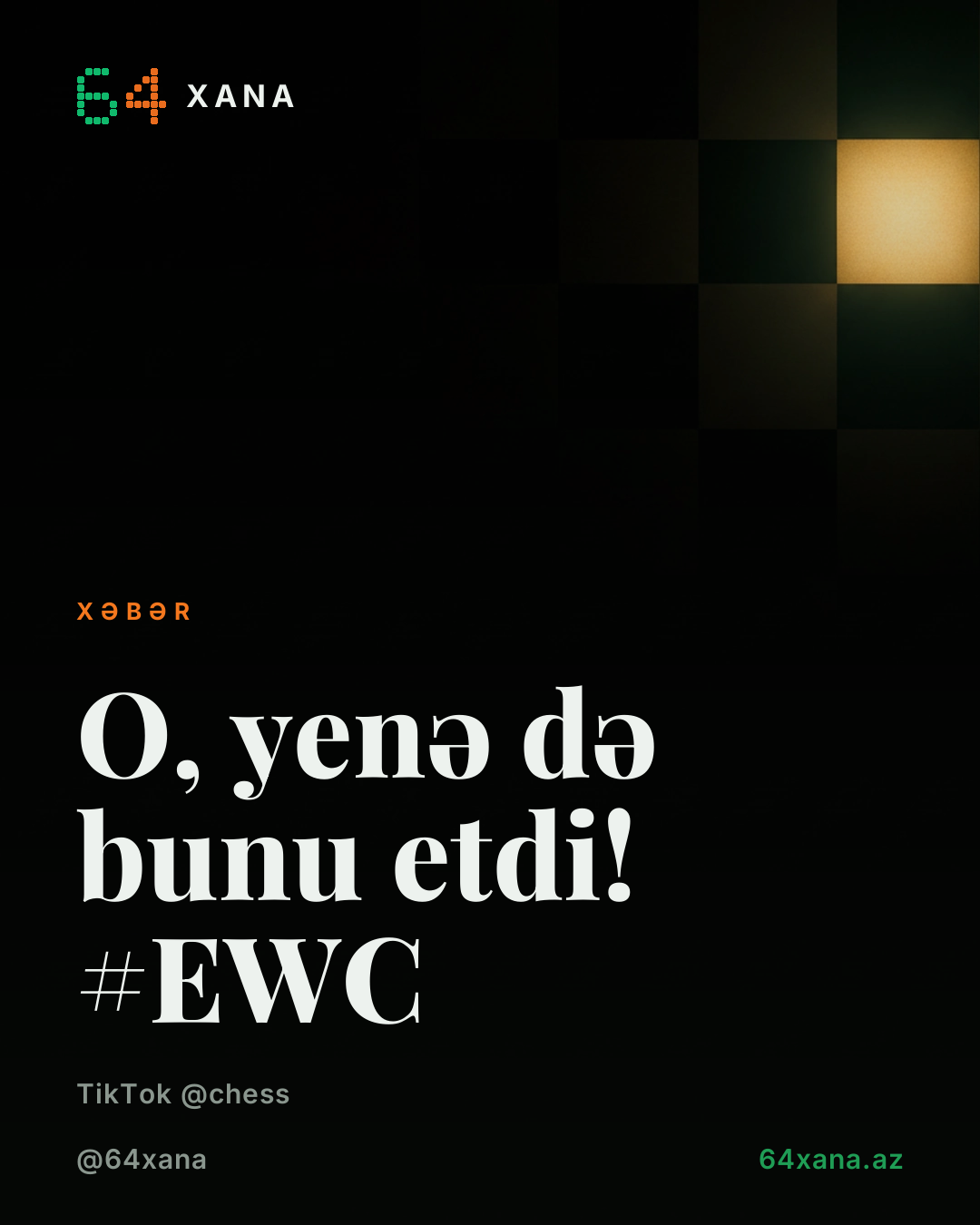 O, yenə də bunu etdi! #EWC