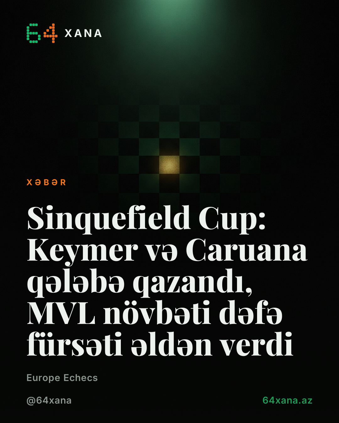 Sinquefield Cup: Keymer və Caruana qələbə qazandı, MVL növbəti dəfə fürsəti əldən verdi