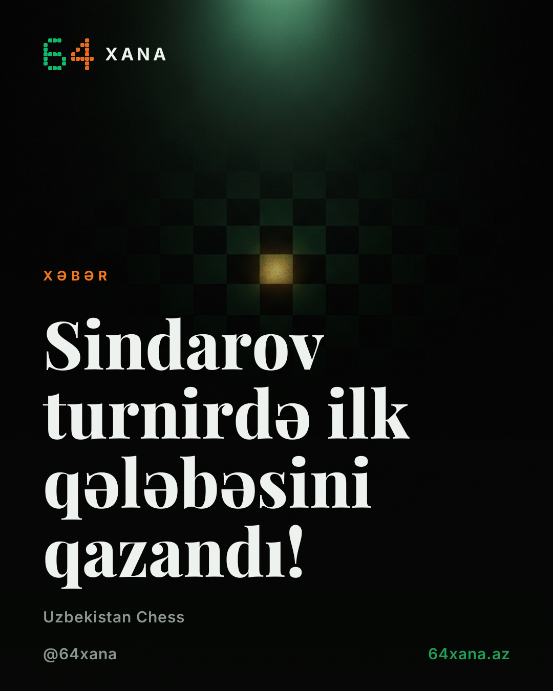 Sindarov turnirdə ilk qələbəsini qazandı!