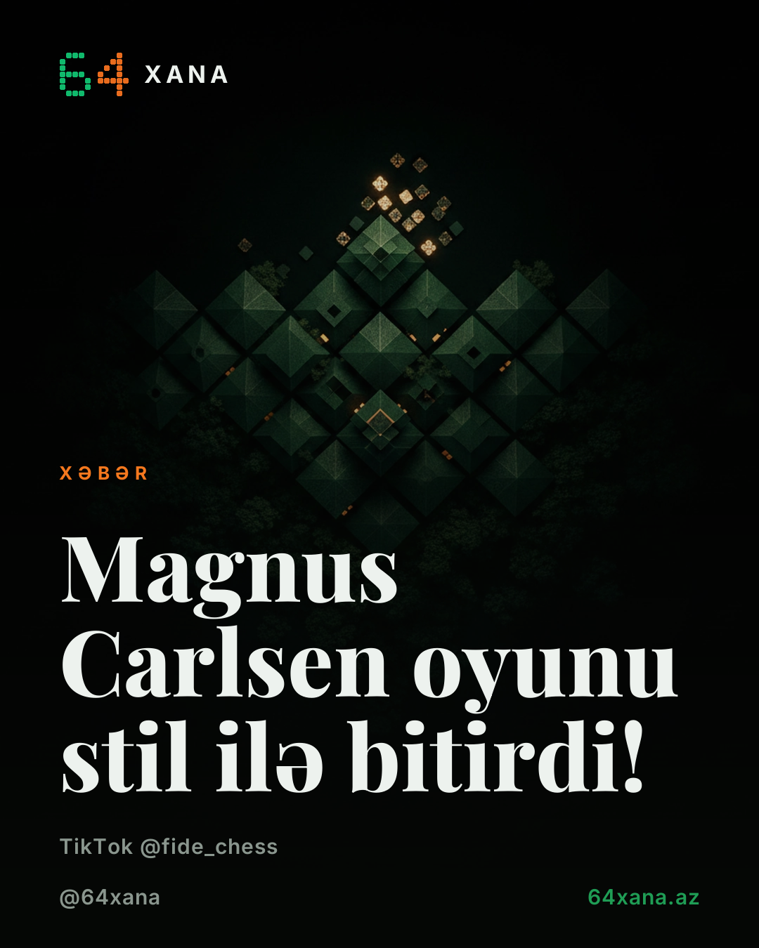 Magnus Carlsen oyunu stil ilə bitirdi!