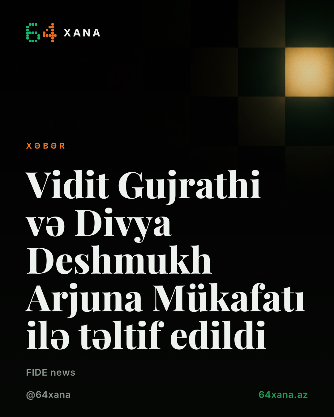 Vidit Gujrathi və Divya Deshmukh Arjuna Mükafatı ilə təltif edildi
