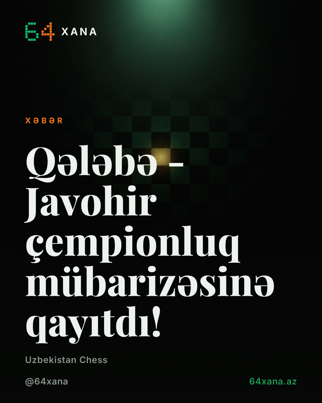 Qələbə - Javohir çempionluq mübarizəsinə qayıtdı!