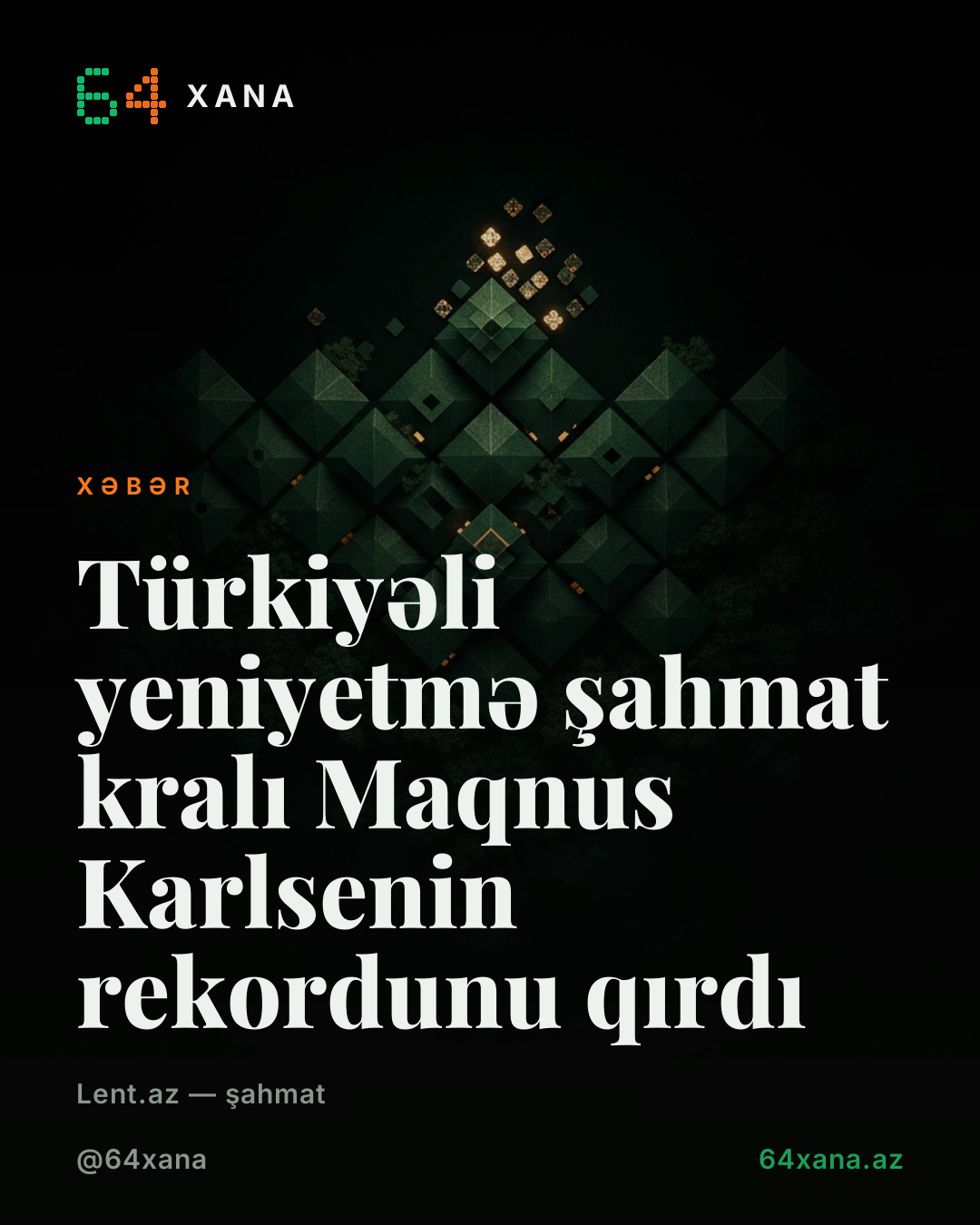 Türkiyəli yeniyetmə şahmat kralı Maqnus Karlsenin rekordunu qırdı