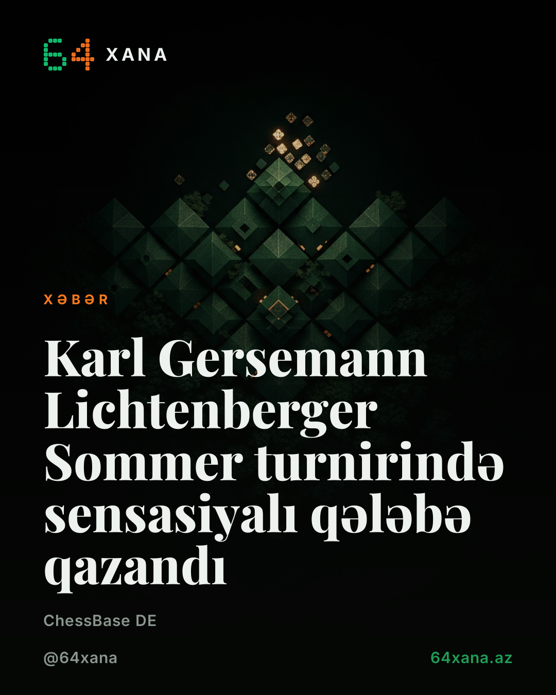 Karl Gersemann Lichtenberger Sommer turnirində sensasiyalı qələbə qazandı