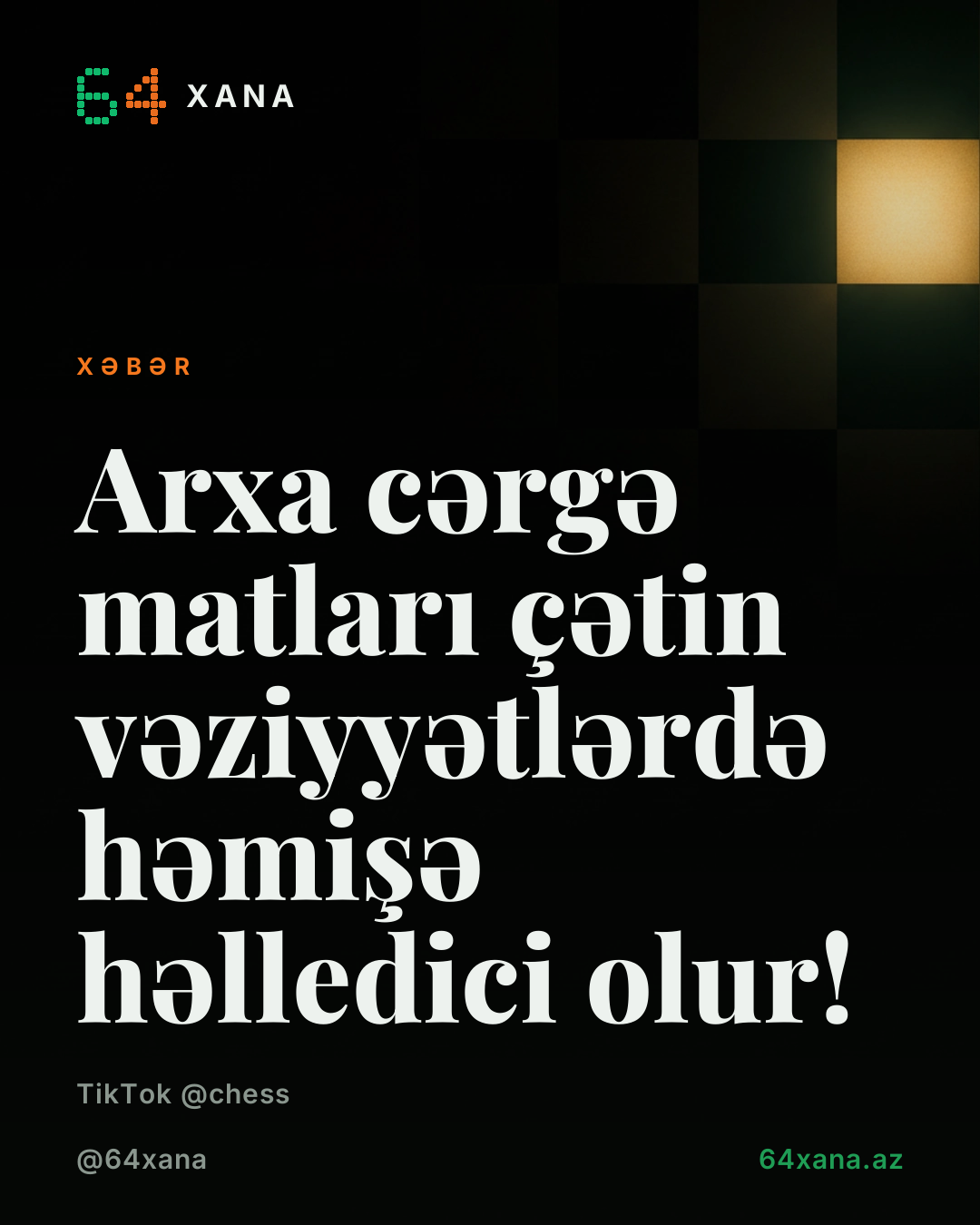 Arxa cərgə matları çətin vəziyyətlərdə həmişə həlledici olur!