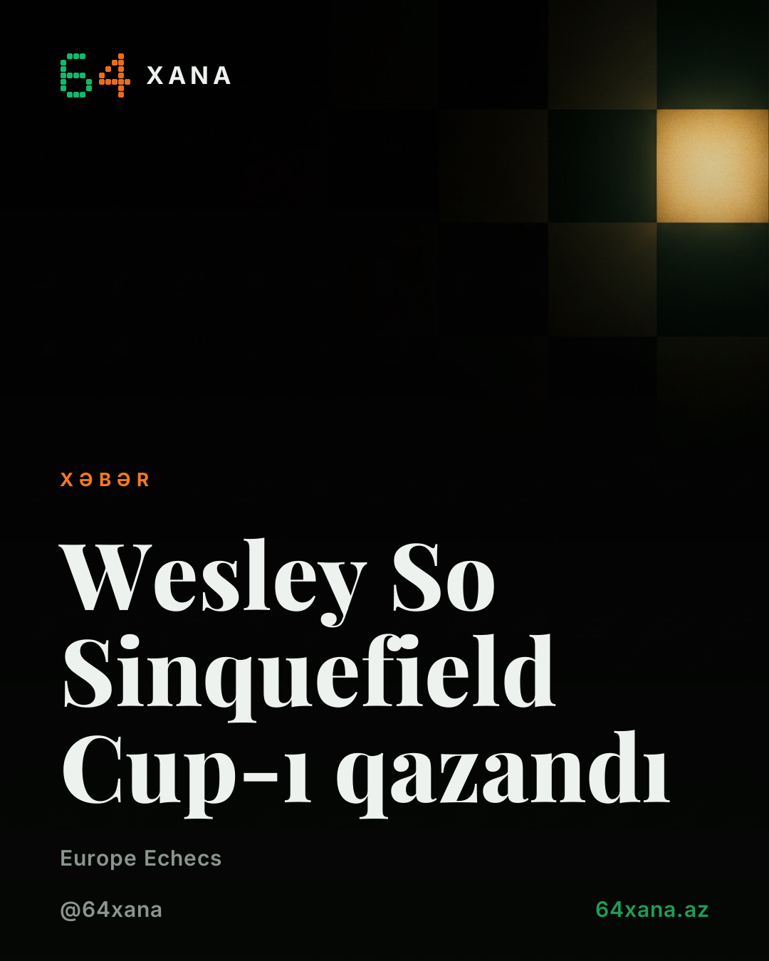Wesley So Sinquefield Cup-ı qazandı