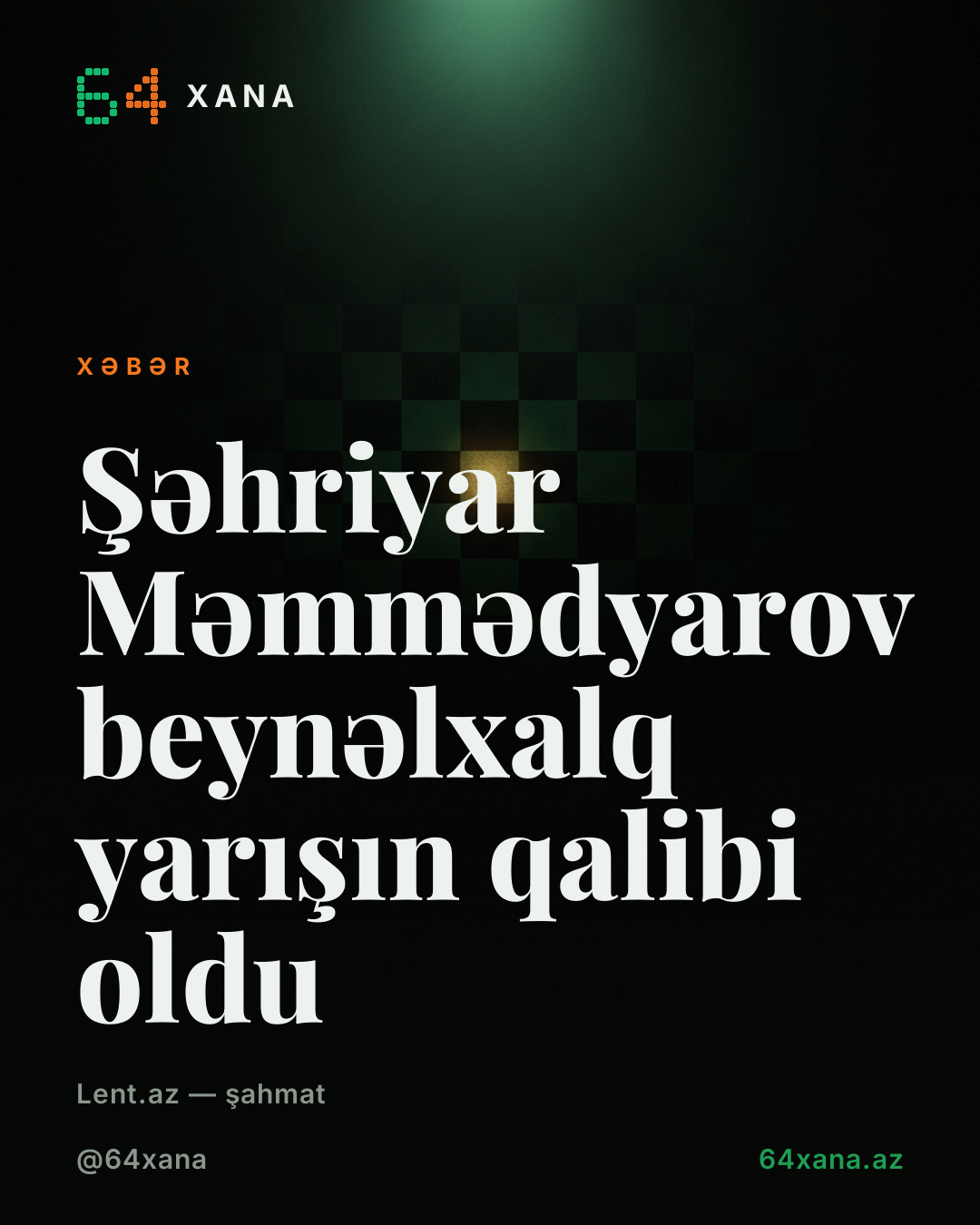 Şəhriyar Məmmədyarov beynəlxalq yarışın qalibi oldu