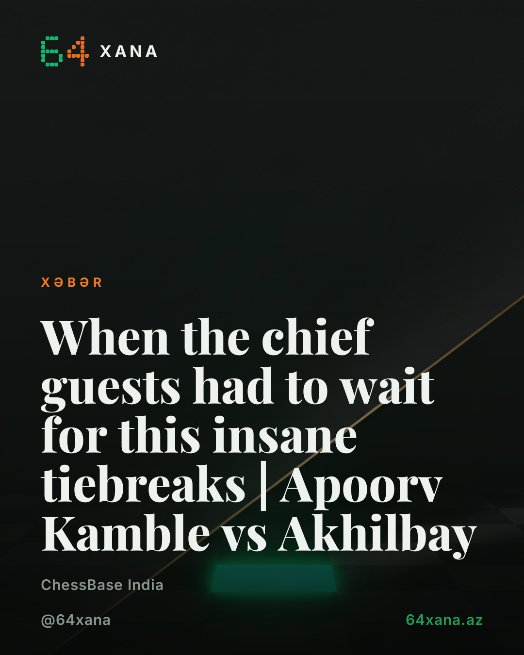 Asian Juniors Rapid turnirində Apoorv Kamble və Imangali Akhilbay tiebreaks oynadı