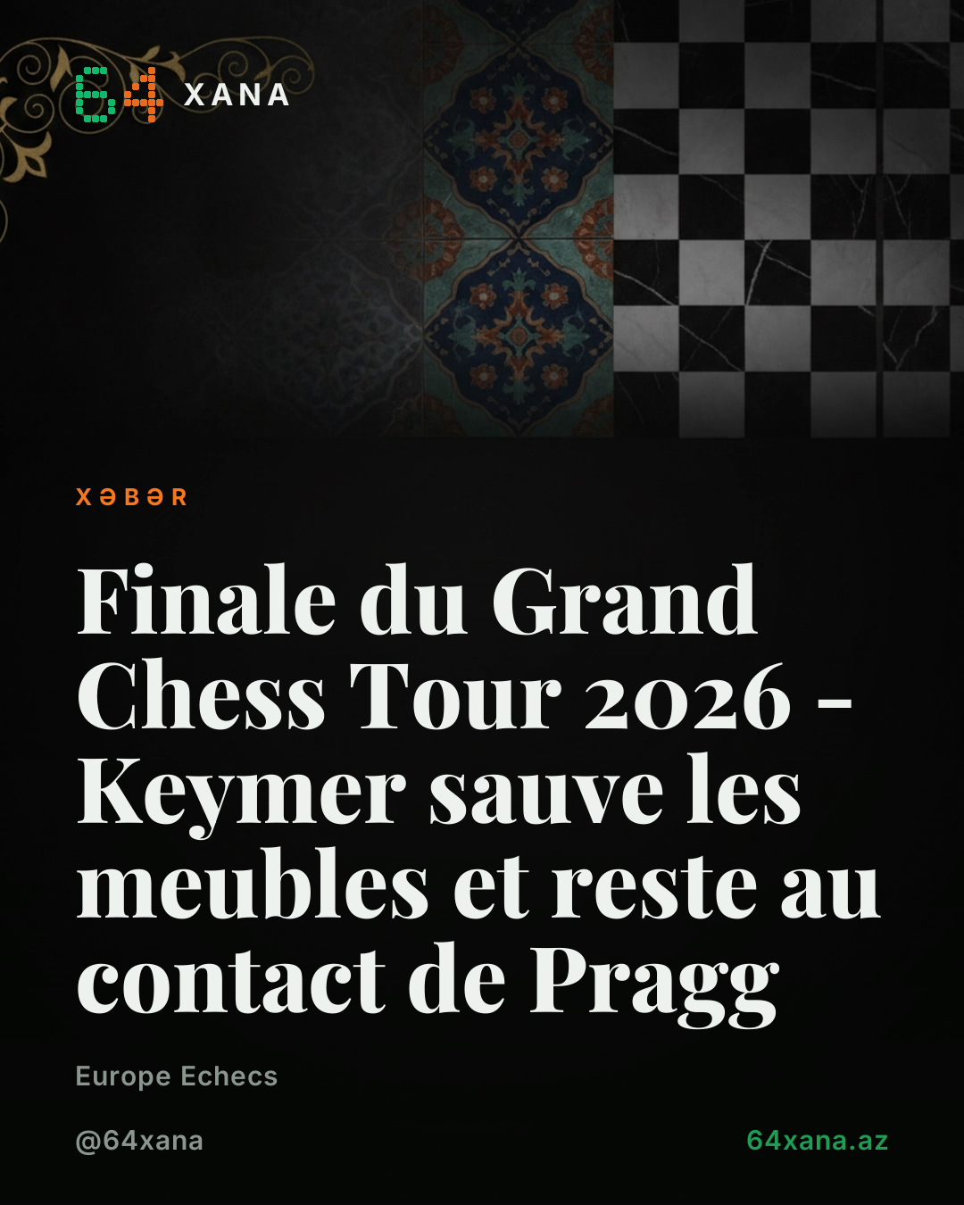 Amerikanlar So və Caruana arasında yuxarı düzeyli match nul yoxdu. Keymer Praggnanandhaa ilə finalda qaldı.