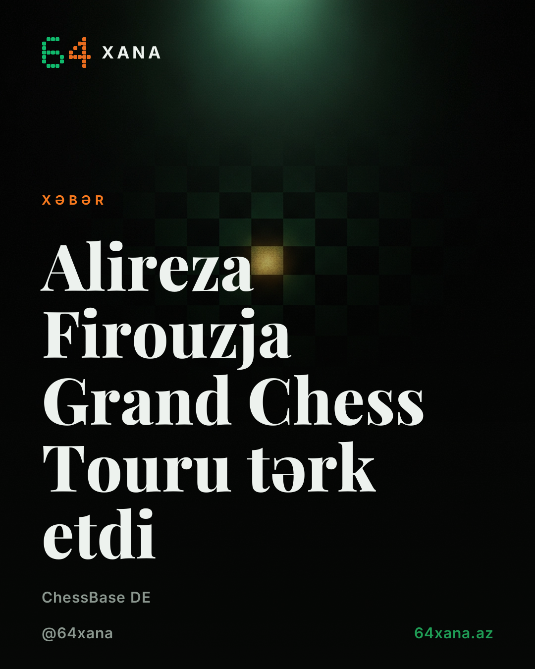 Alireza Firouzja Grand Chess Touru tərk etdi