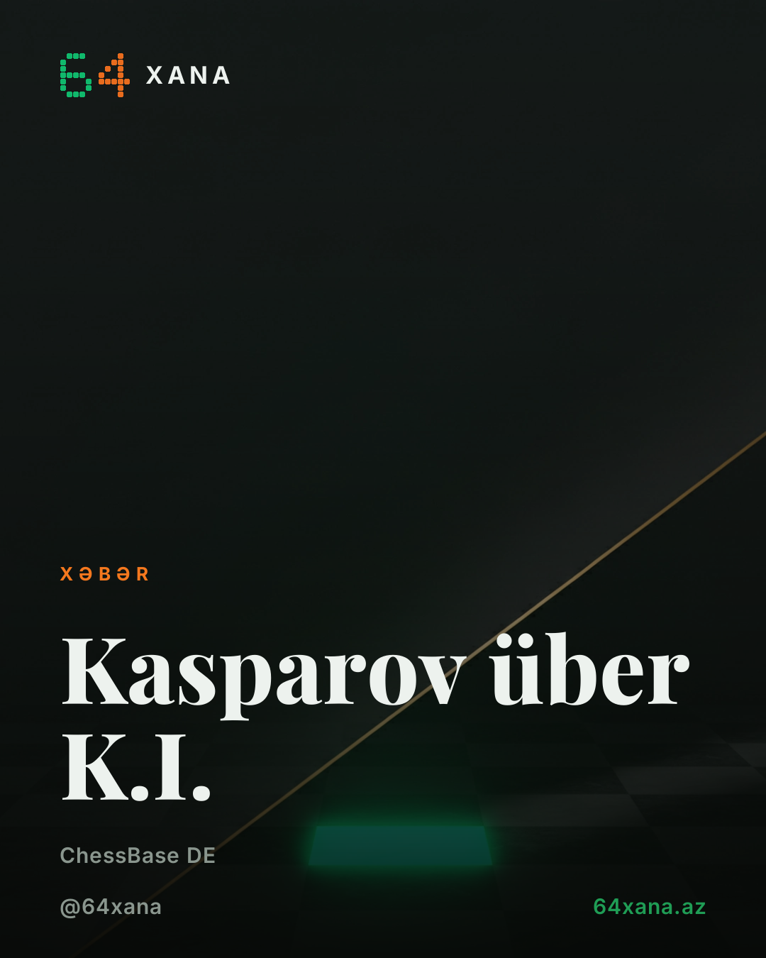 Kasparov süni intellektlə bağlı fikirlərini bölüşdü