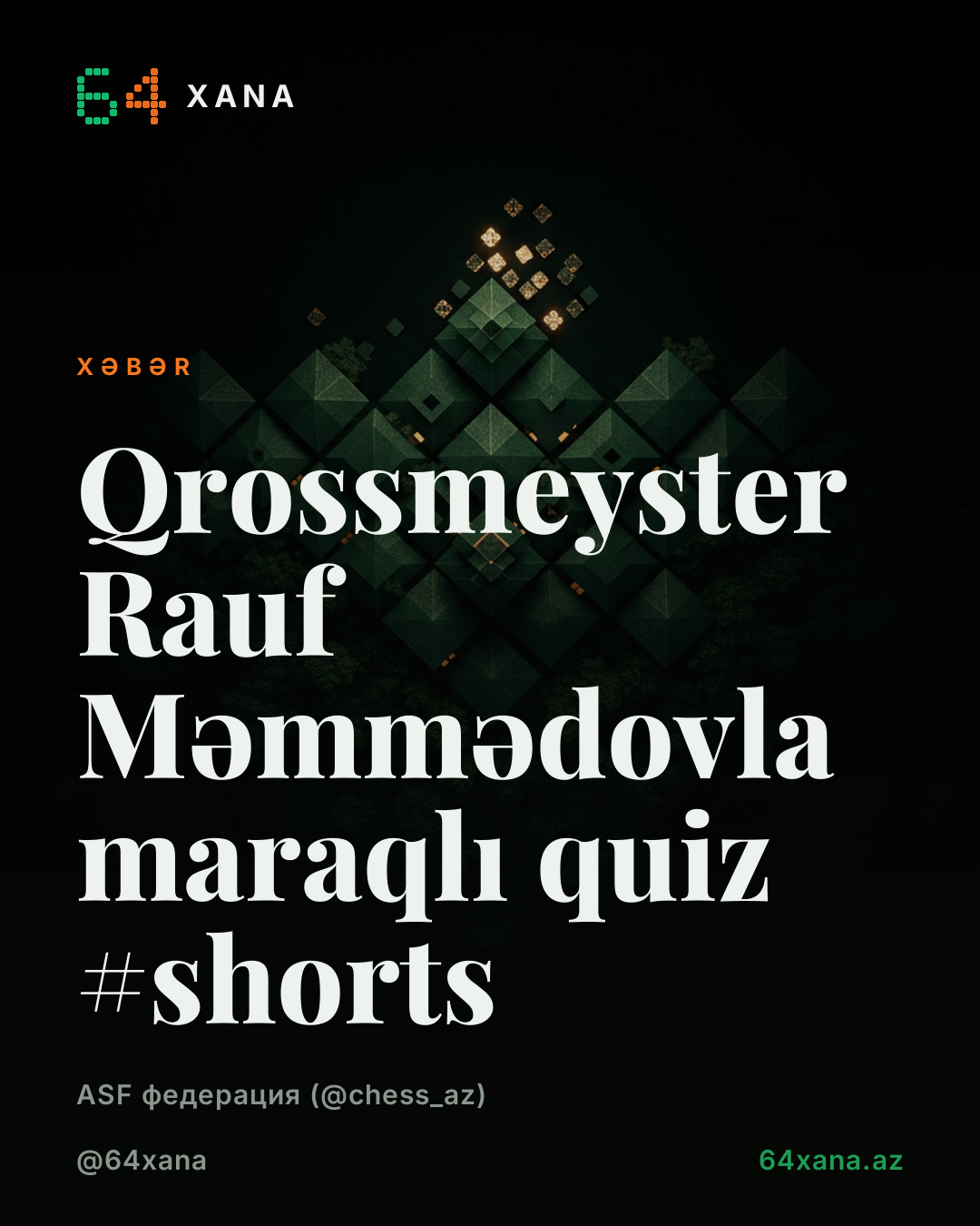 Rauf Məmmədovla maraqlı quiz