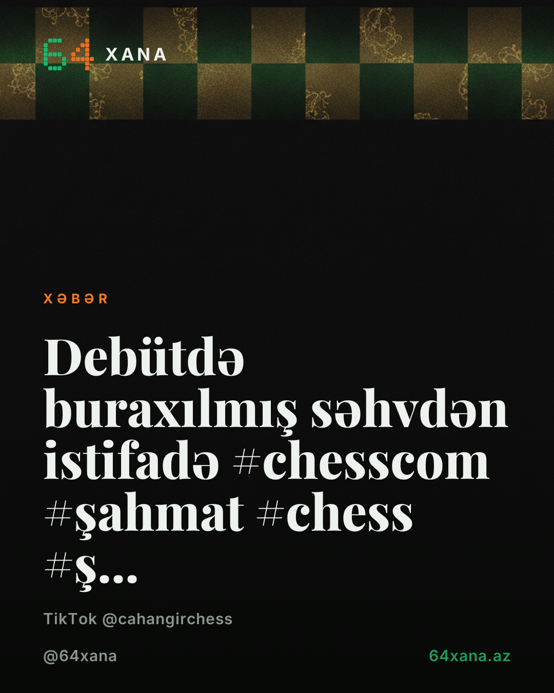 Debütdə buraxılmış səhvdən istifadə xəbəri