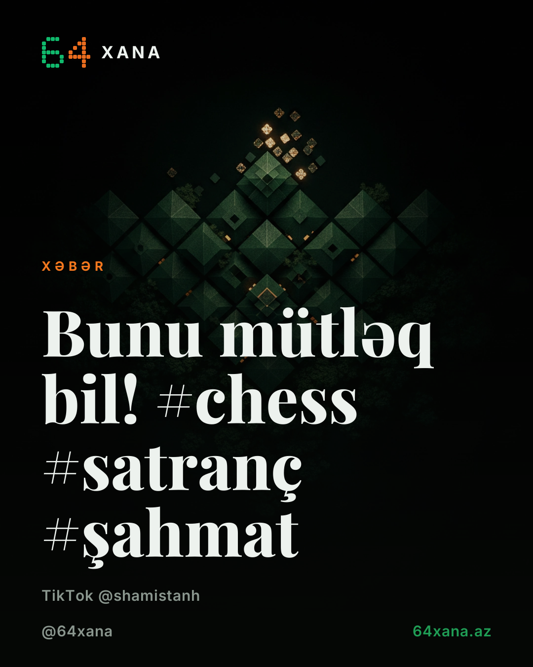 Bunu mütləq bil! #chess #satranç #şahmat