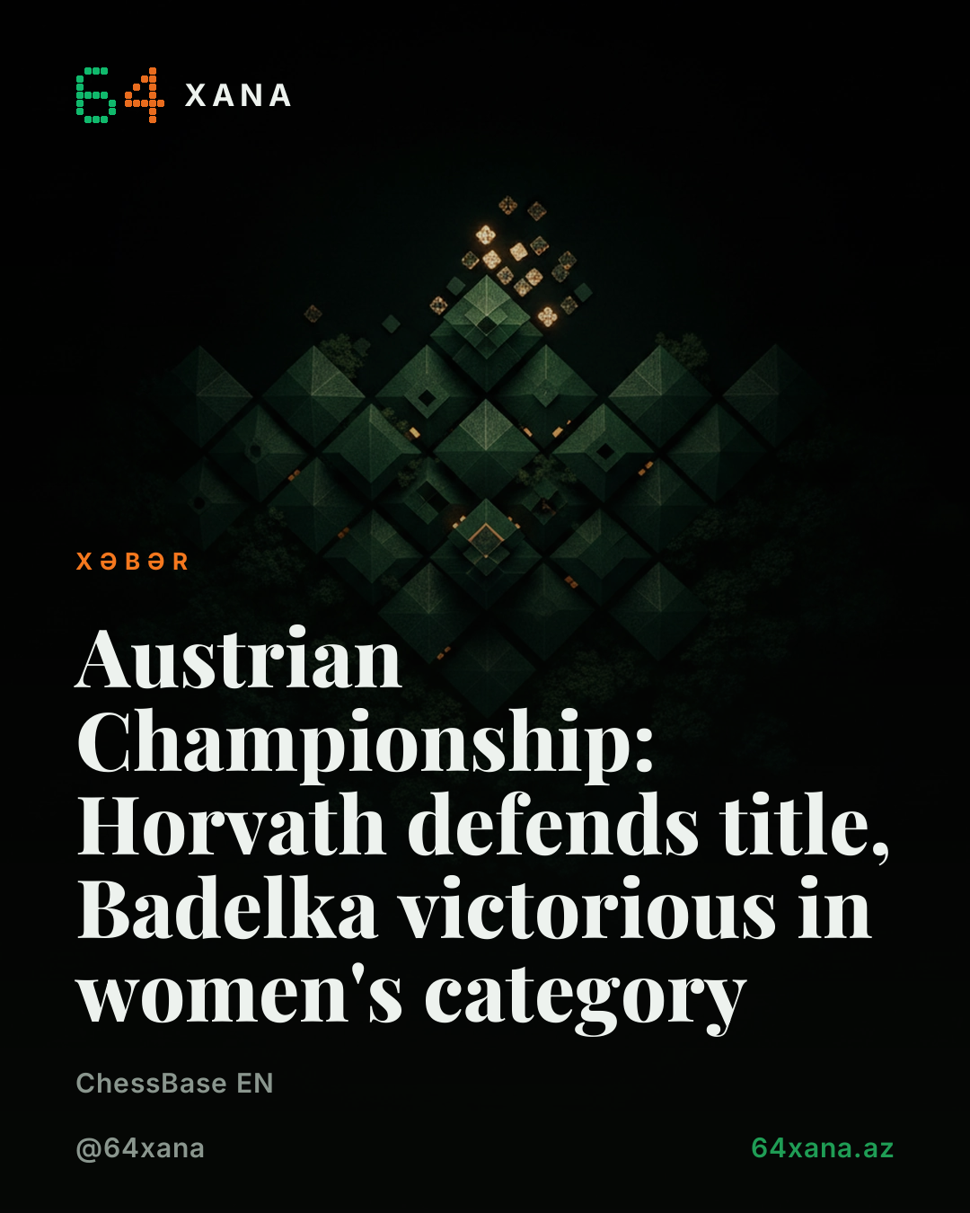 Austrian Championship: Horvath unvanı müdafiə olub, Badelka qızlar kategoriyasında zafer edib