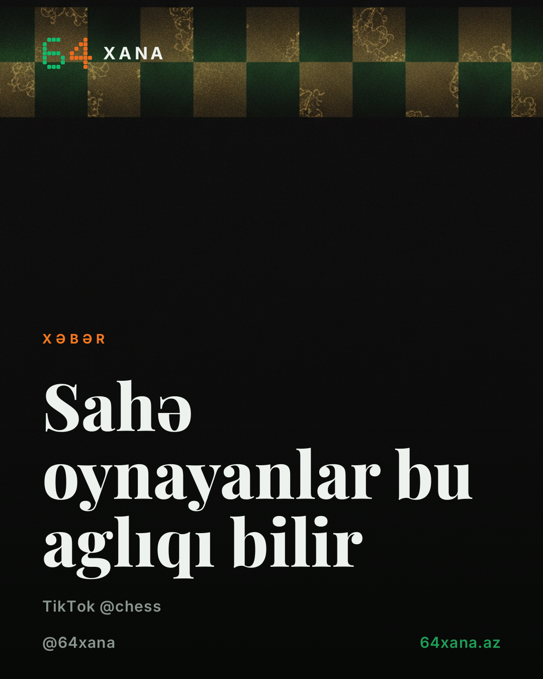 Sahə oynayanlar bu aglıqı bilir