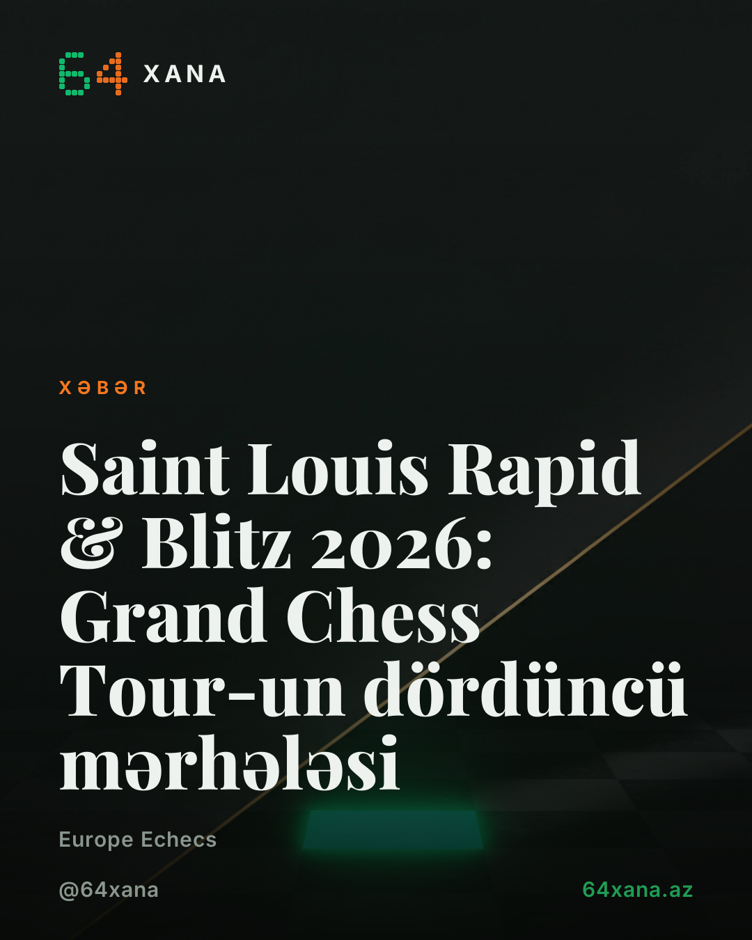Saint Louis Rapid & Blitz 2026: Grand Chess Tour-un dördüncü mərhələsi